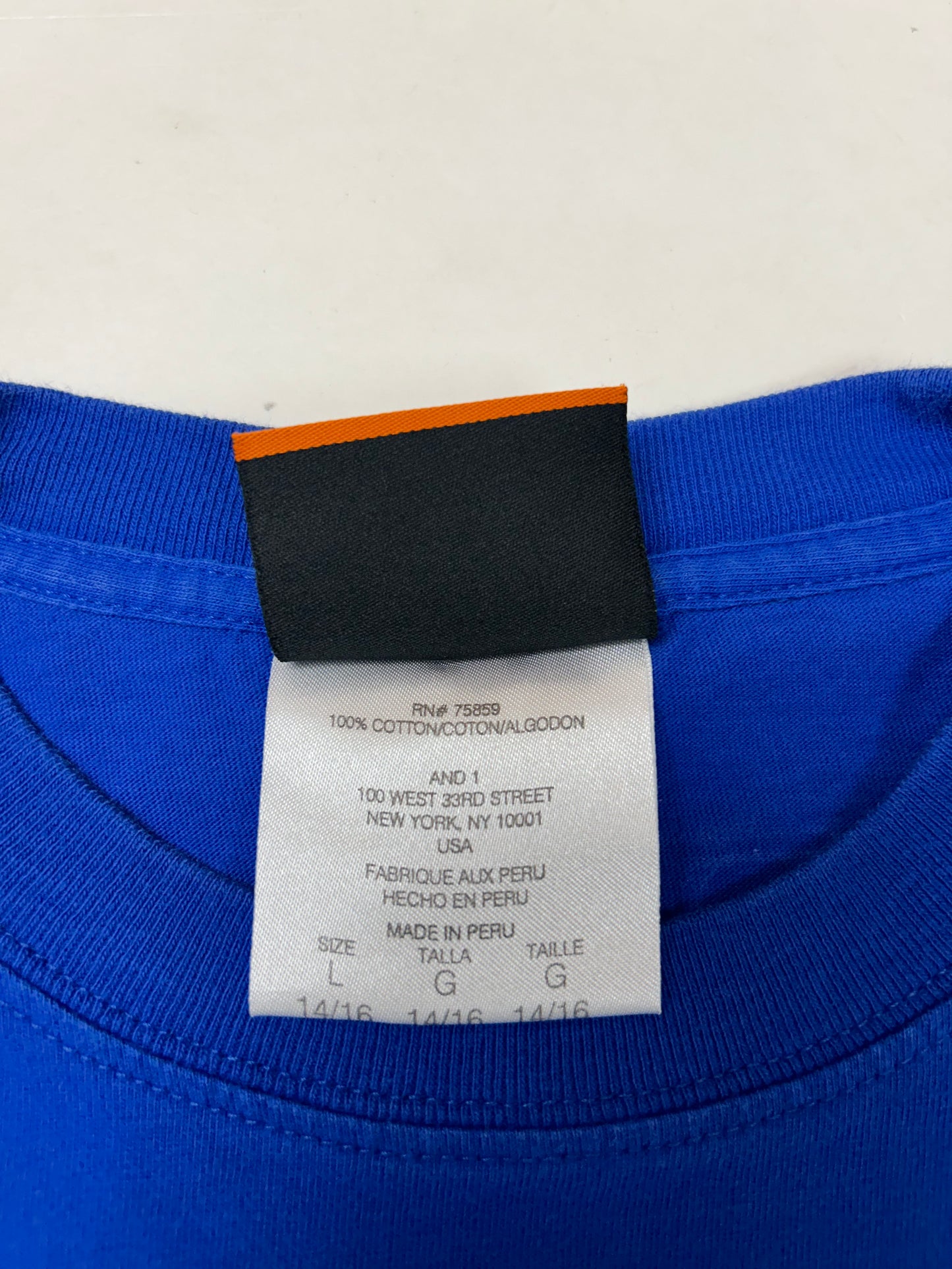 Vintage 00s And 1 Basketball Graphic Tee Youth Large (14/16) Blue Adult S/M 20x26 Inches