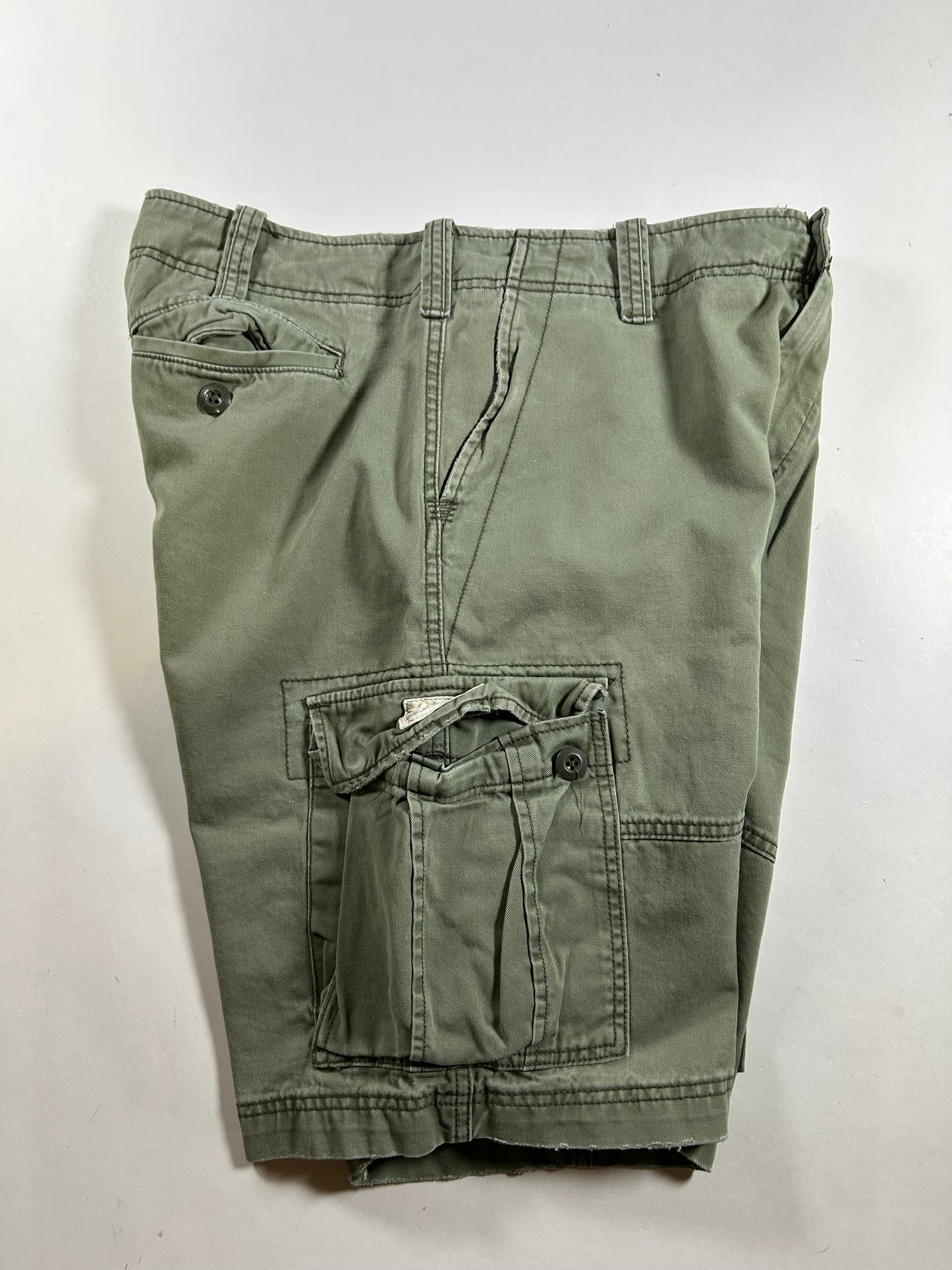 Denim & Supply Ralph Lauren Cargo Shorts Green Tactical Army 34 19.25x22.75 Inches
