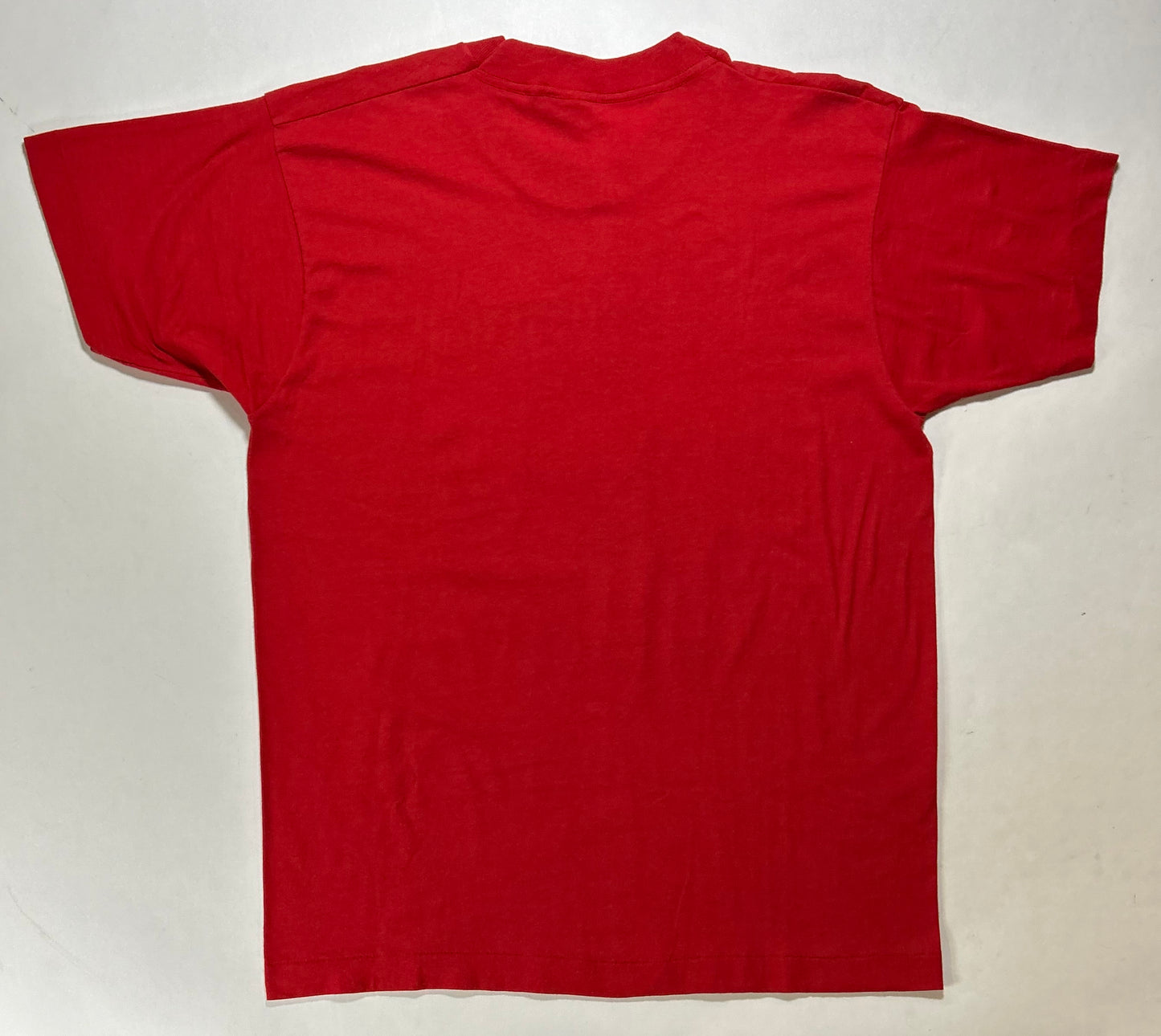 Vintage 80s Screen Stars I Believe In Santa Claus Christmas Tee Large/Medium Fit 21.25x29 Inches