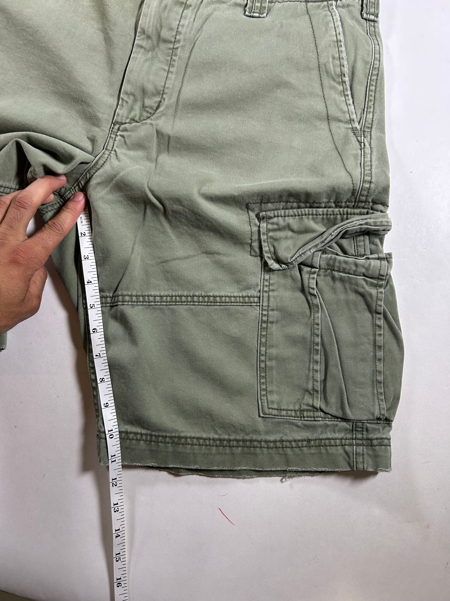 Denim & Supply Ralph Lauren Cargo Shorts Green Tactical Army 34 19.25x22.75 Inches