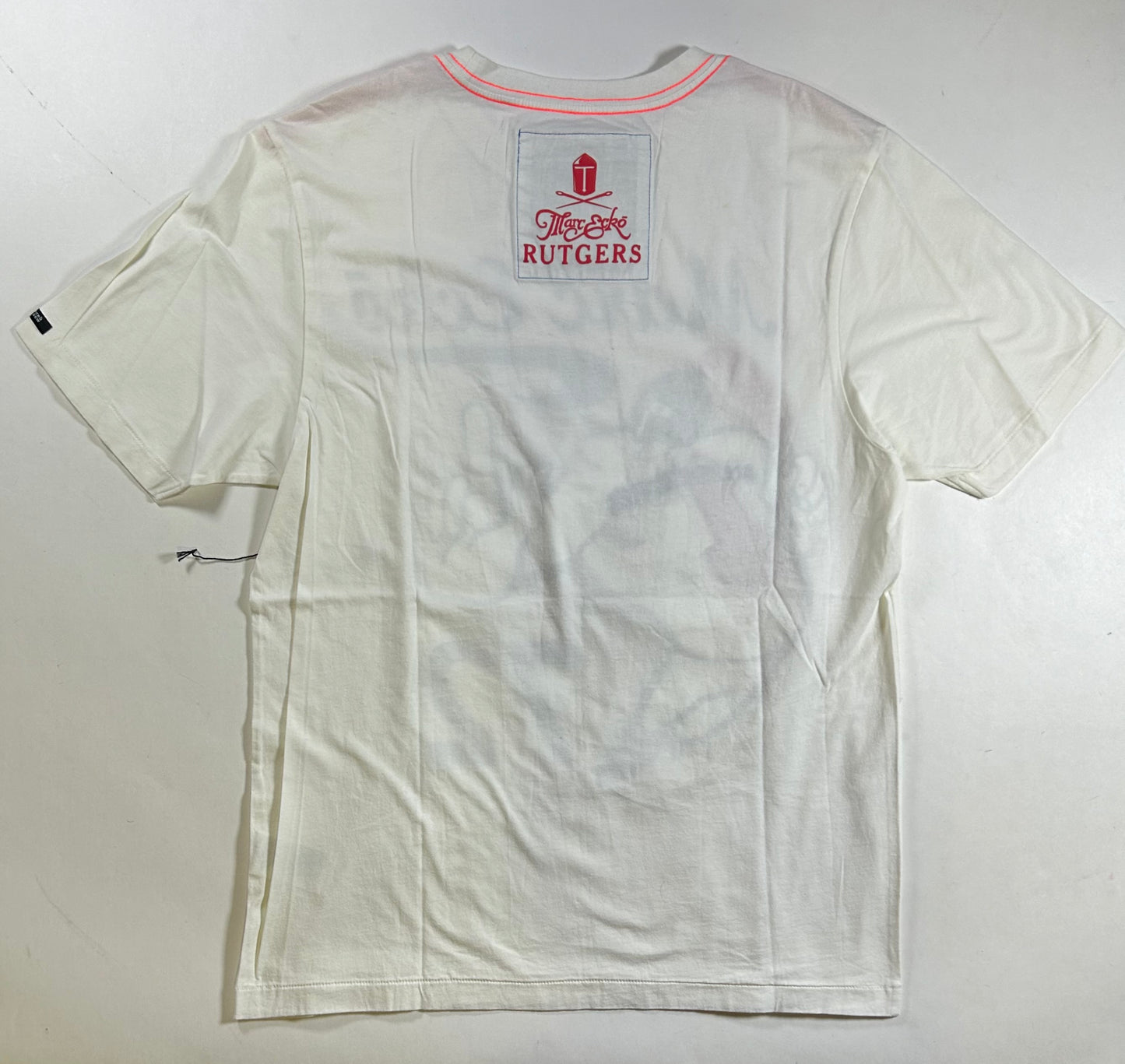 Vintage Eckō Marc Echō Cut & Sew Rutgers University Street Alchemists Football Tee Large White