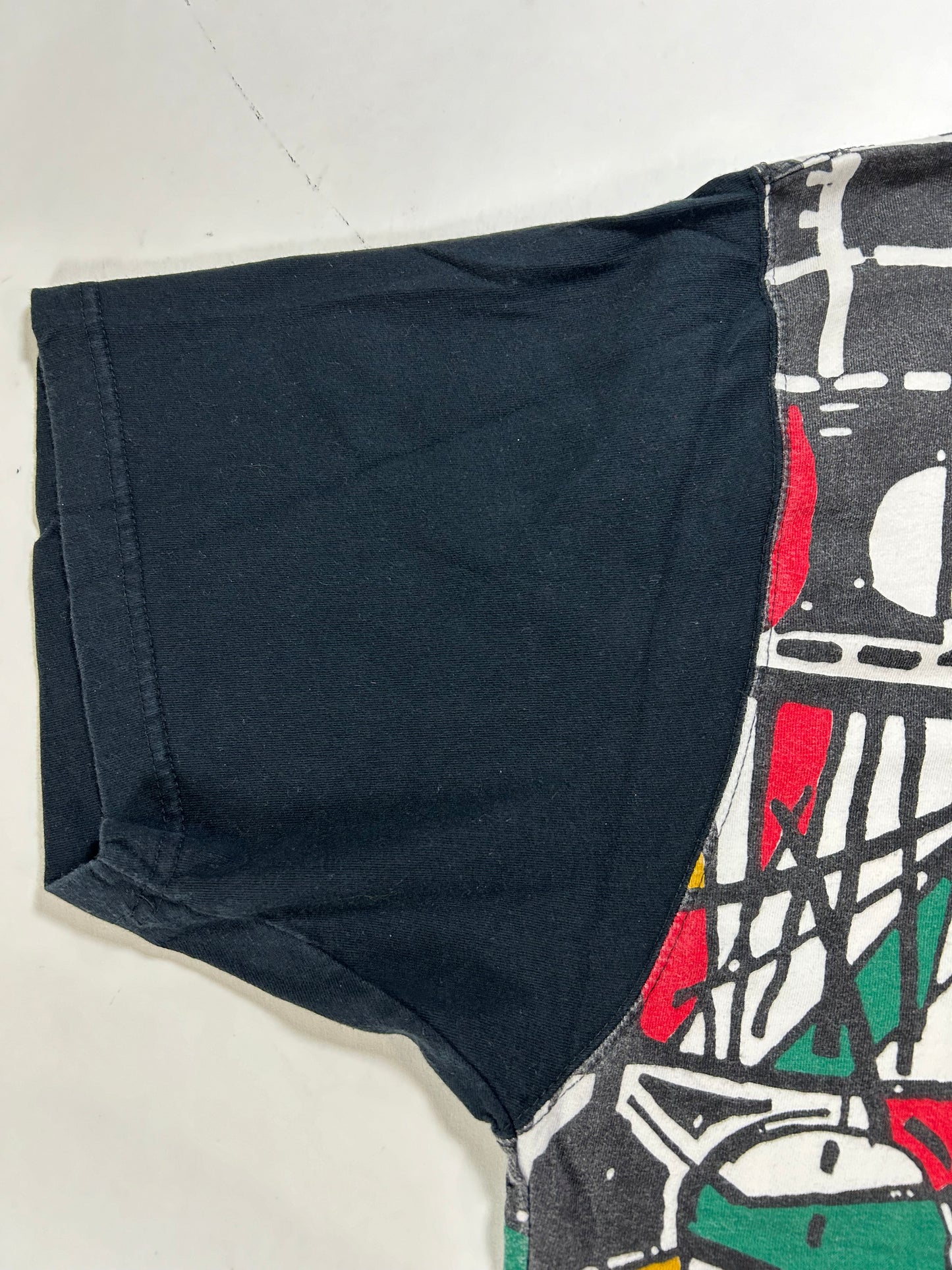 Vintage Nike Air Jordan AOP 1993 Tee Constructed Top Abstract Jordan 8 VIII XL 26.25x27.5/30 Inches