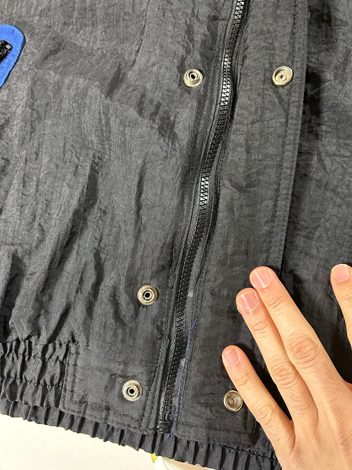 Vintage 90s Starter New York Giants Jacket Zip Puffer Quilted Jacket Large Can Fit XL 27x29.25 Inches NYG