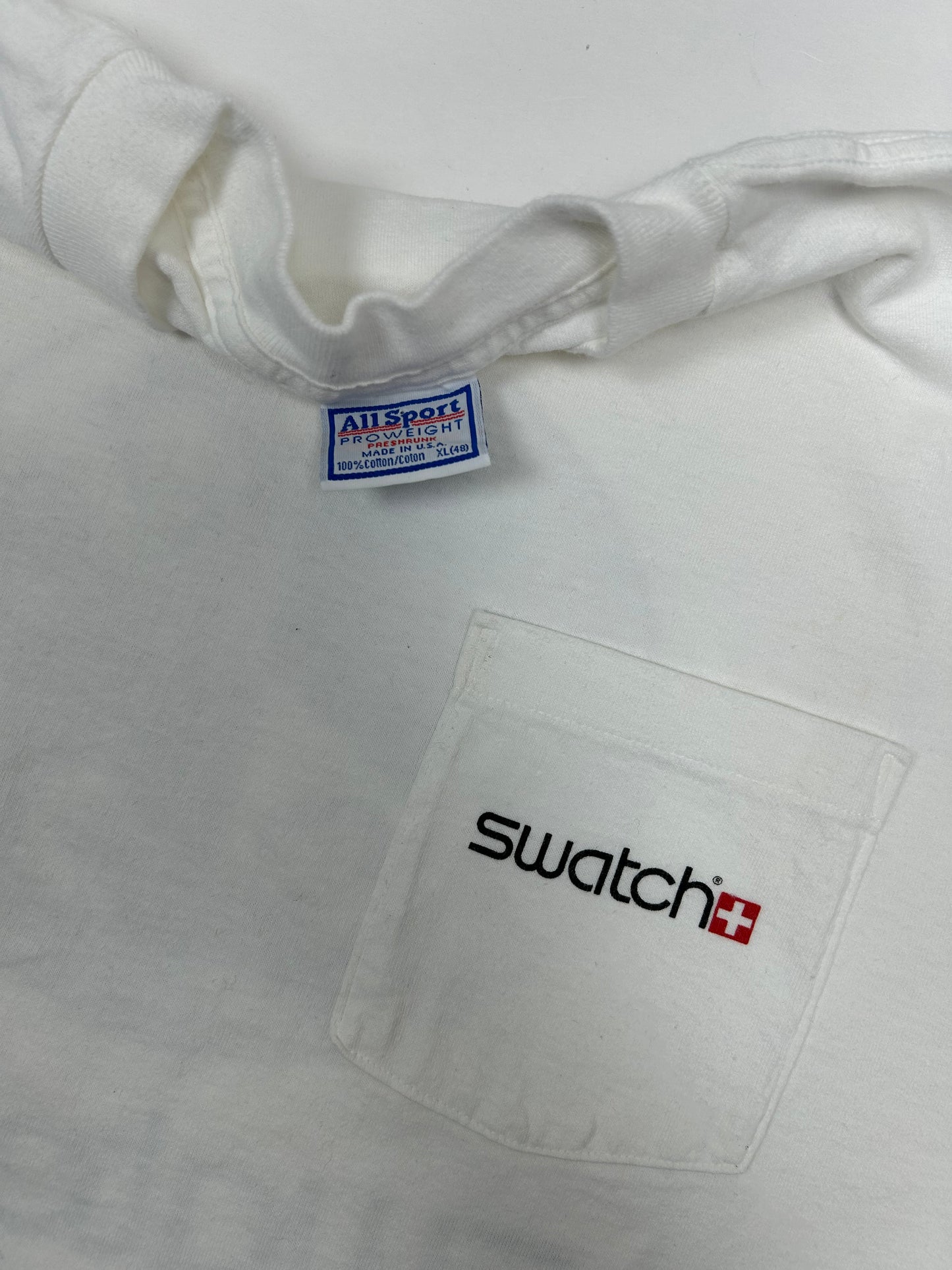 Vintage Swatch Watch Baby Graphic Laughing Crying Shirt 90s Rare Promo XL USA