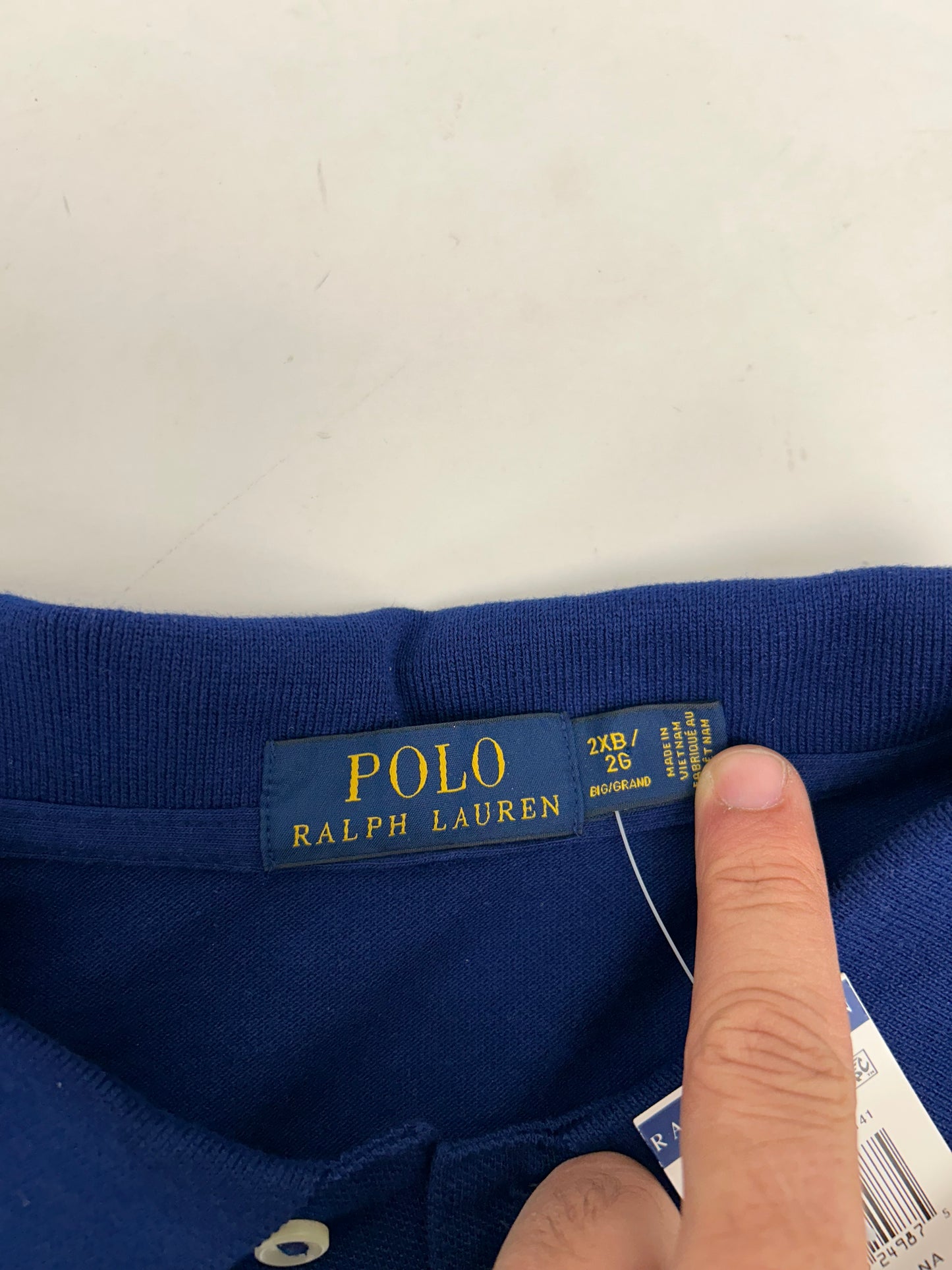 Polo Ralph Lauren Shirt Striped Short Sleeve Cotton Knit 2XB XXL 27x30.75/32.5 Inches Custom Fit Brand New