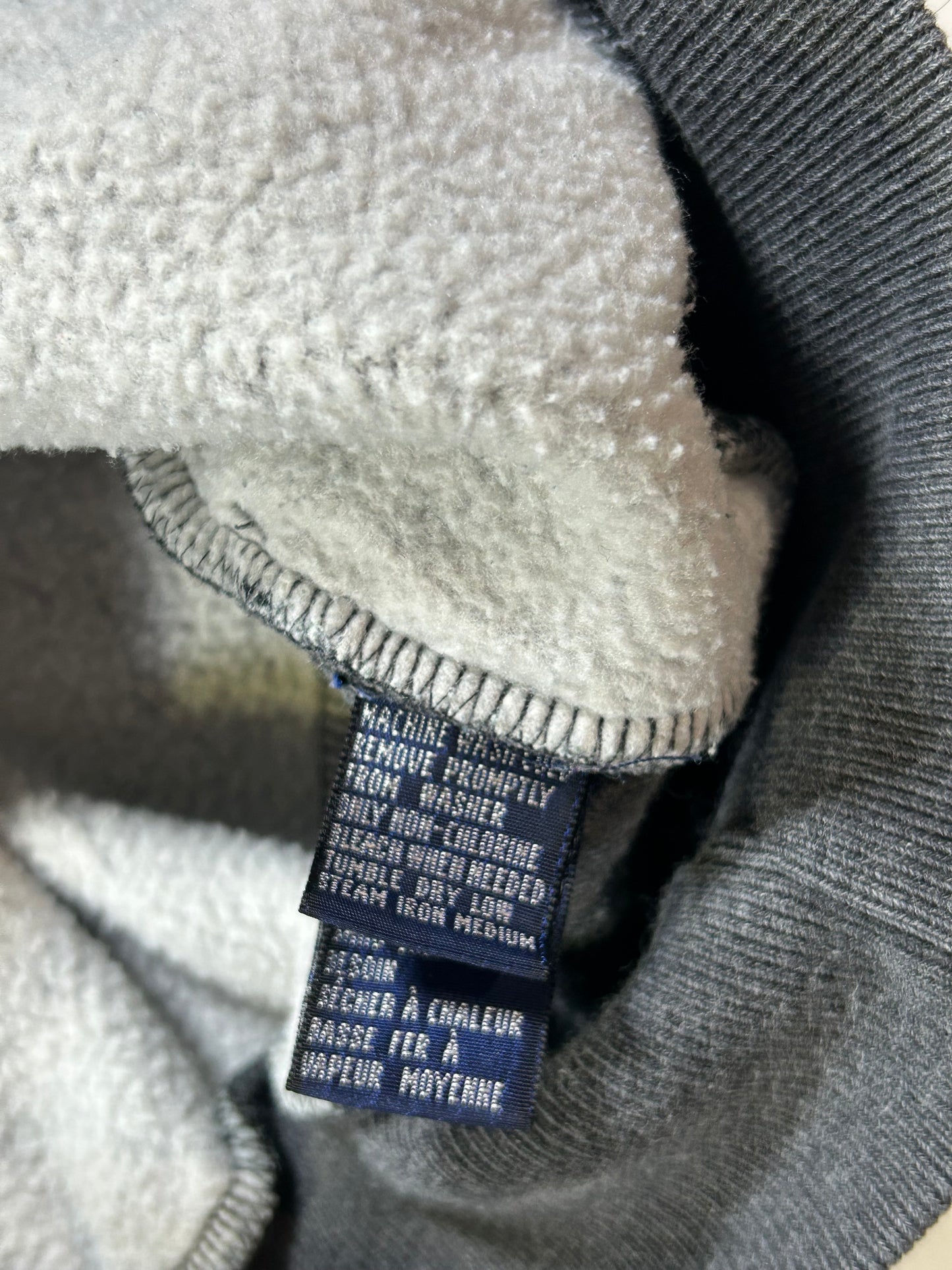 Vintage Nautica Spell Out Crewneck Sweatshirt With Pockets Gray Medium 25x25.25 Inches