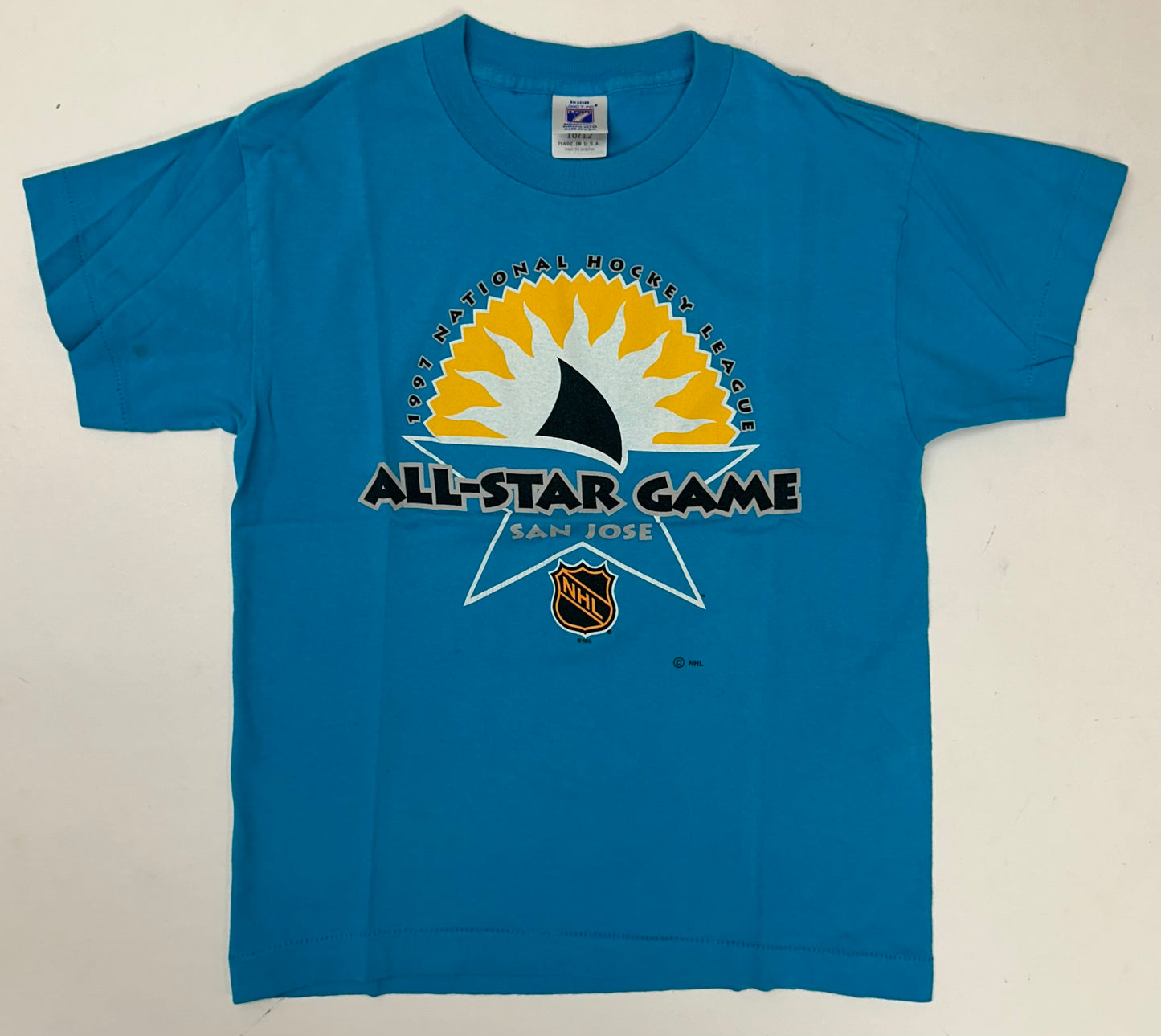 Vintage Logo 7 1997 San Jose NHL All-Star Game Youth Tee