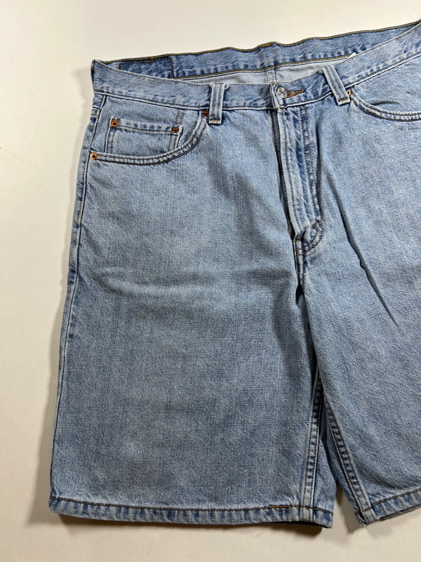 Vintage Levi's 550 Denim Blue Jean Shorts Relaxed Fit 36 18.25x23 Inches Cotton Lesotho