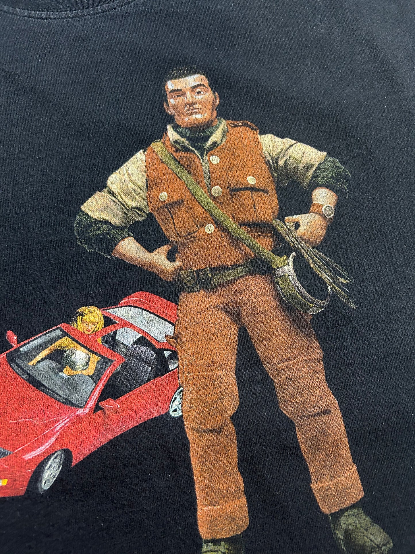 Vintage 1997 Nissan 300ZX Life Is A Journey GI Joe Barbie Car Promo Tee XL 23.5x29.75 Inches
