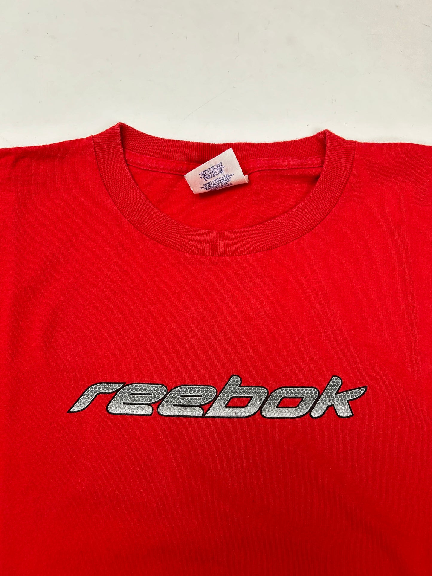 Vintage Reebok Brand Long Sleeve Tee Red XL 24.5x30.75 Inches
