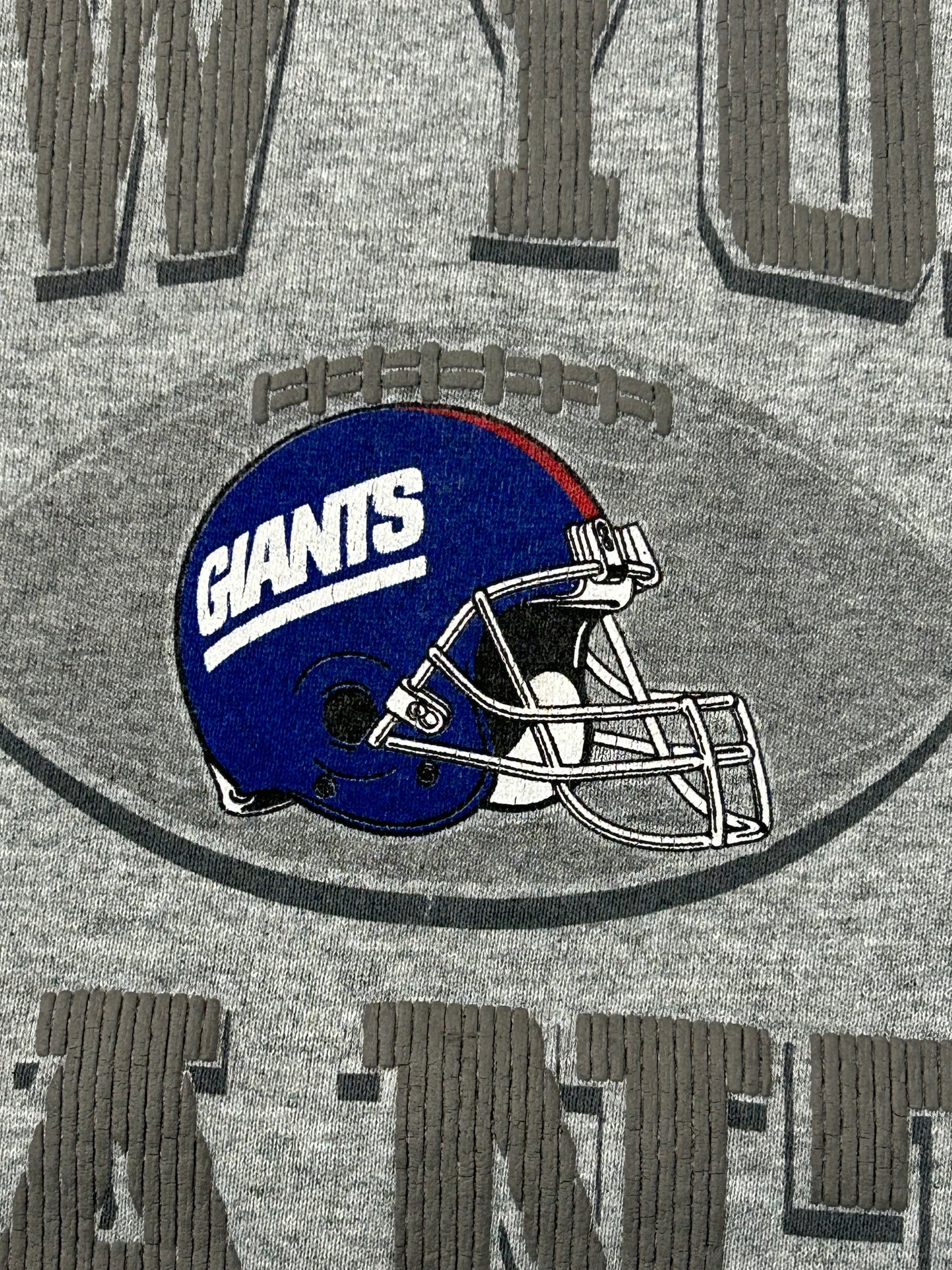 Vintage 1997 Pro Player New York Giants NFL Crewneck Sweatshirt Small/Medium Fit 21.5x26.25 Inches