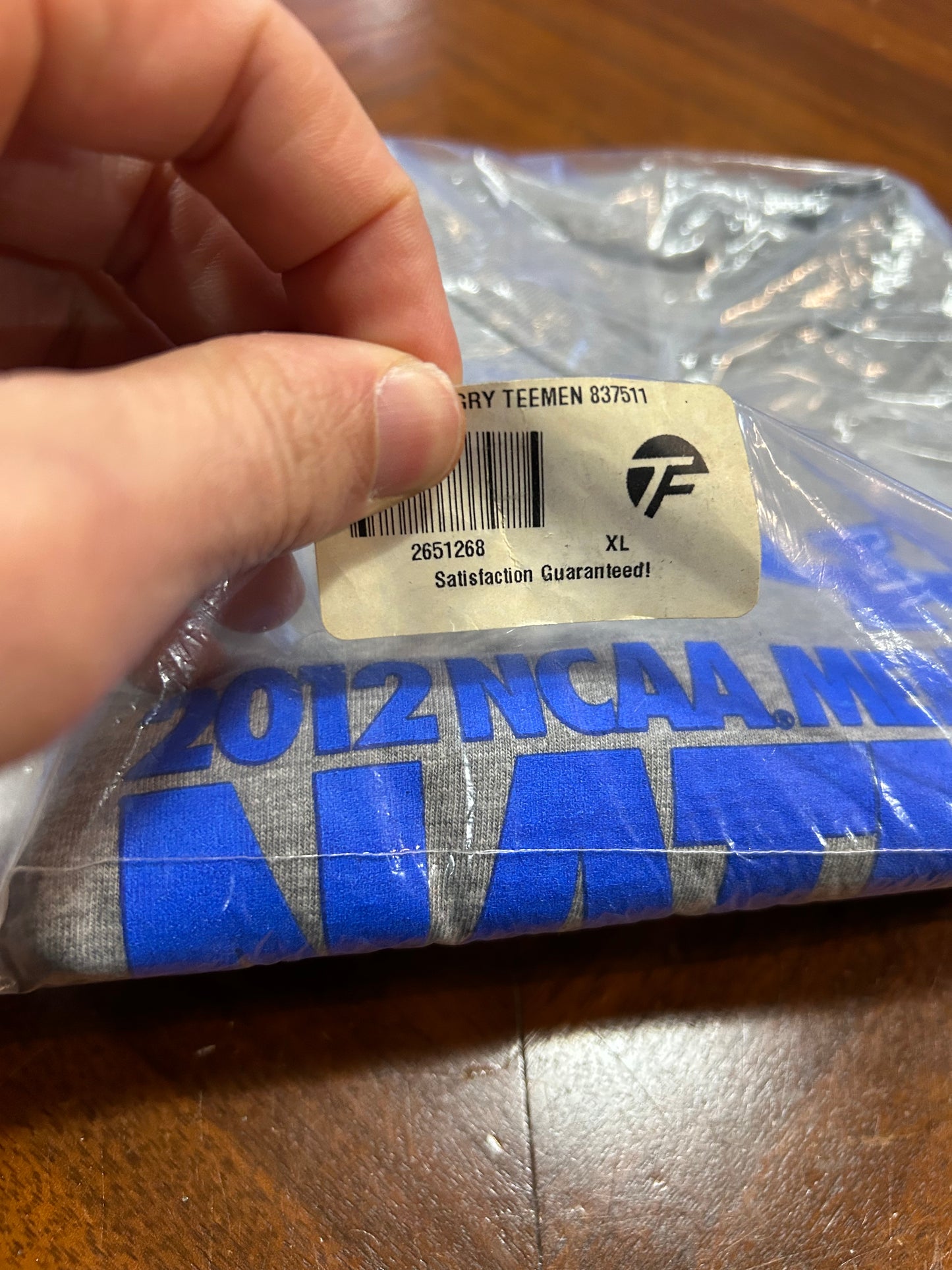 Nike Kentucky Wildcats 2012 NCAA Basketball Champions T-Shirt XL Gray New Sealed