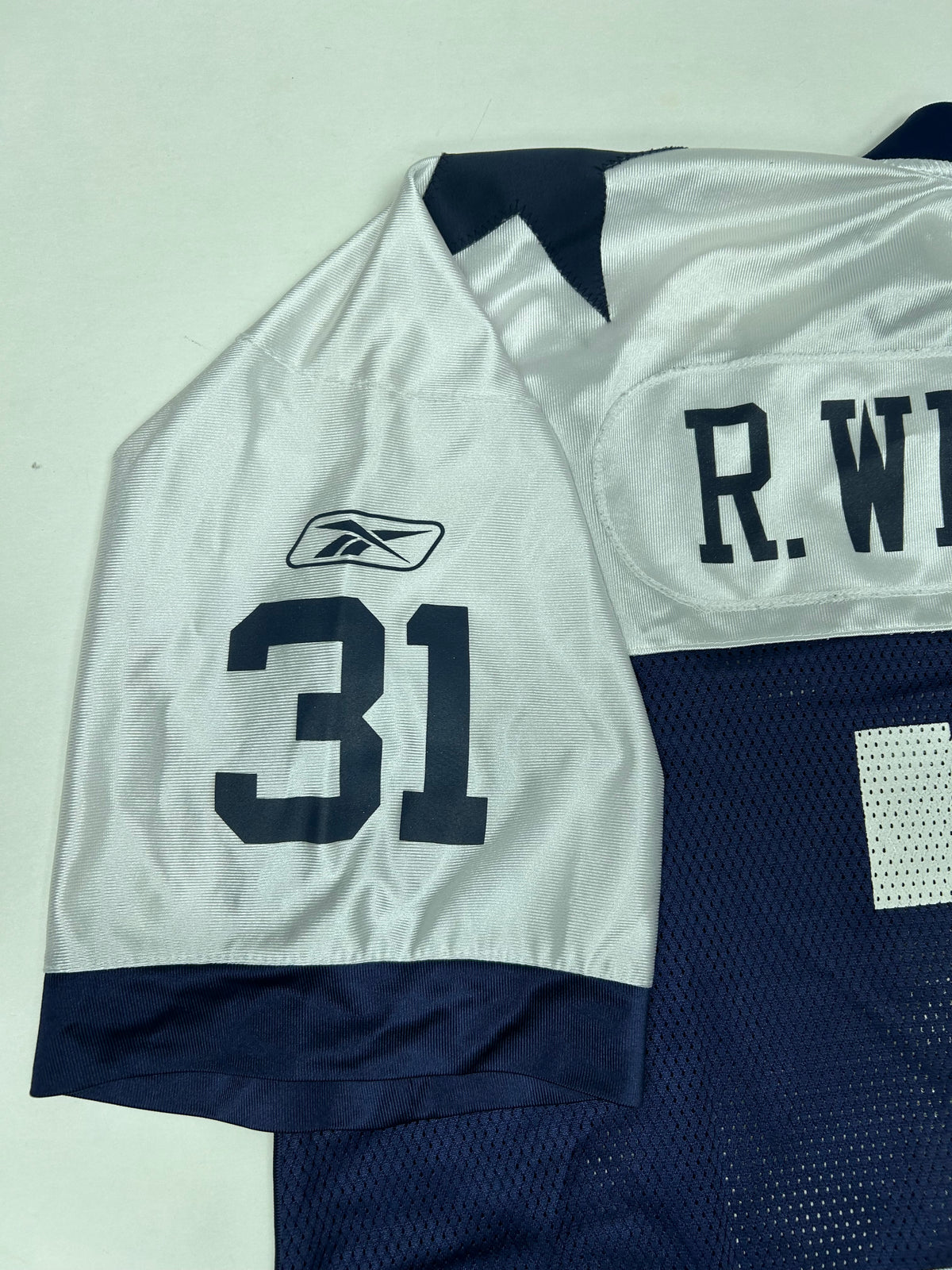 Roy Williams 31 Dallas Cowboys NFL Throwback Reebok Blue Jersey 2XL 29x33.5/35.5 Inches