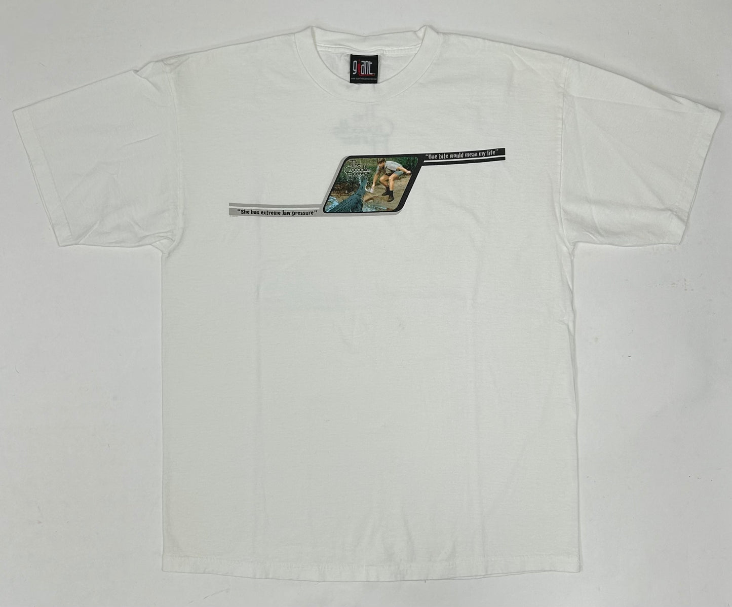 Vintage 1999 The Crocodile Hunter Steve Irwin Promo “One But Would Mean My Life” Tee XL 23x30.25 Inches