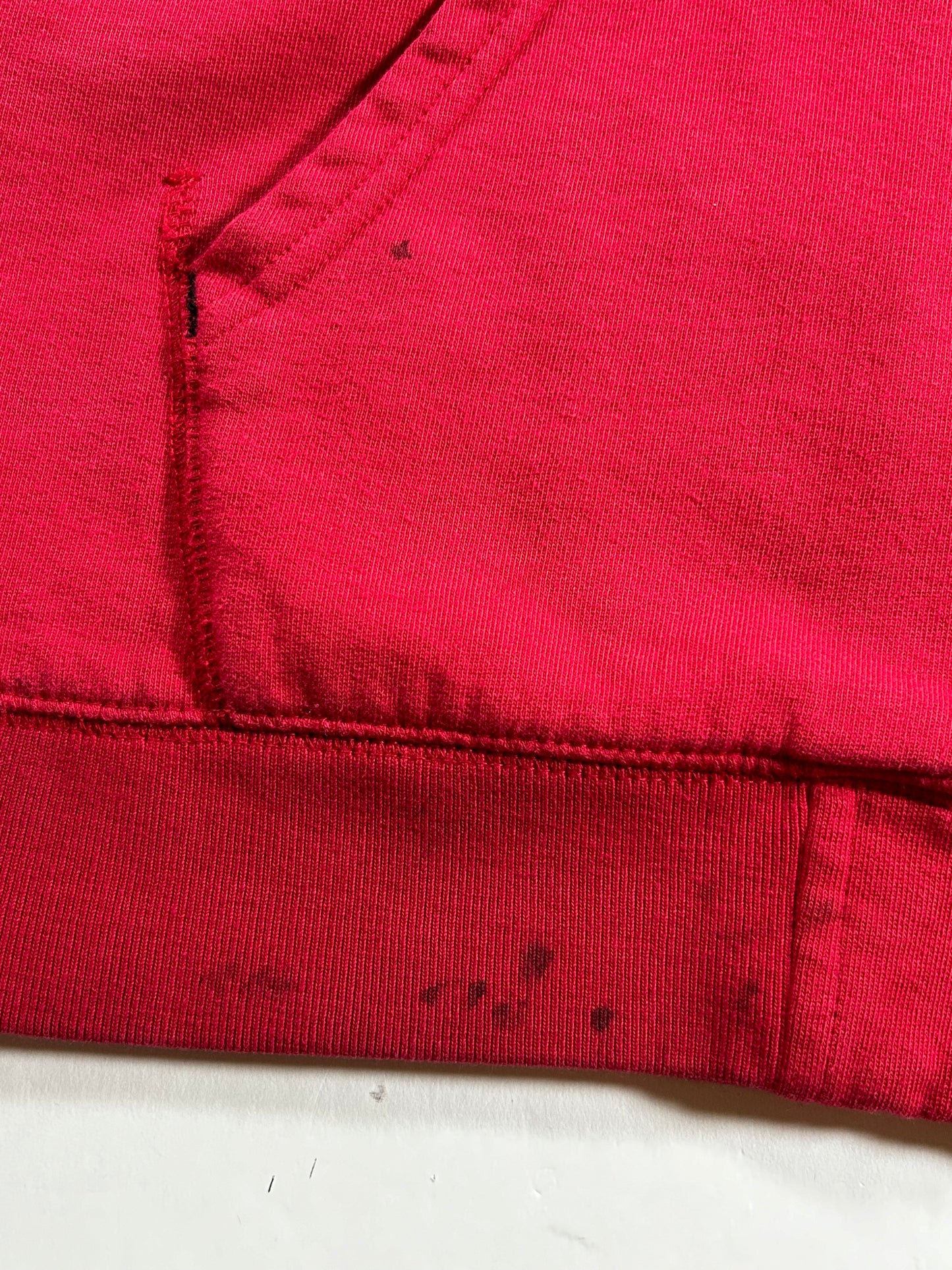 Vintage Eckō Unltd. Raw & Uncut Zip Hooded Sweatshirt Medium 22.75x27.5 Inches Red As Is