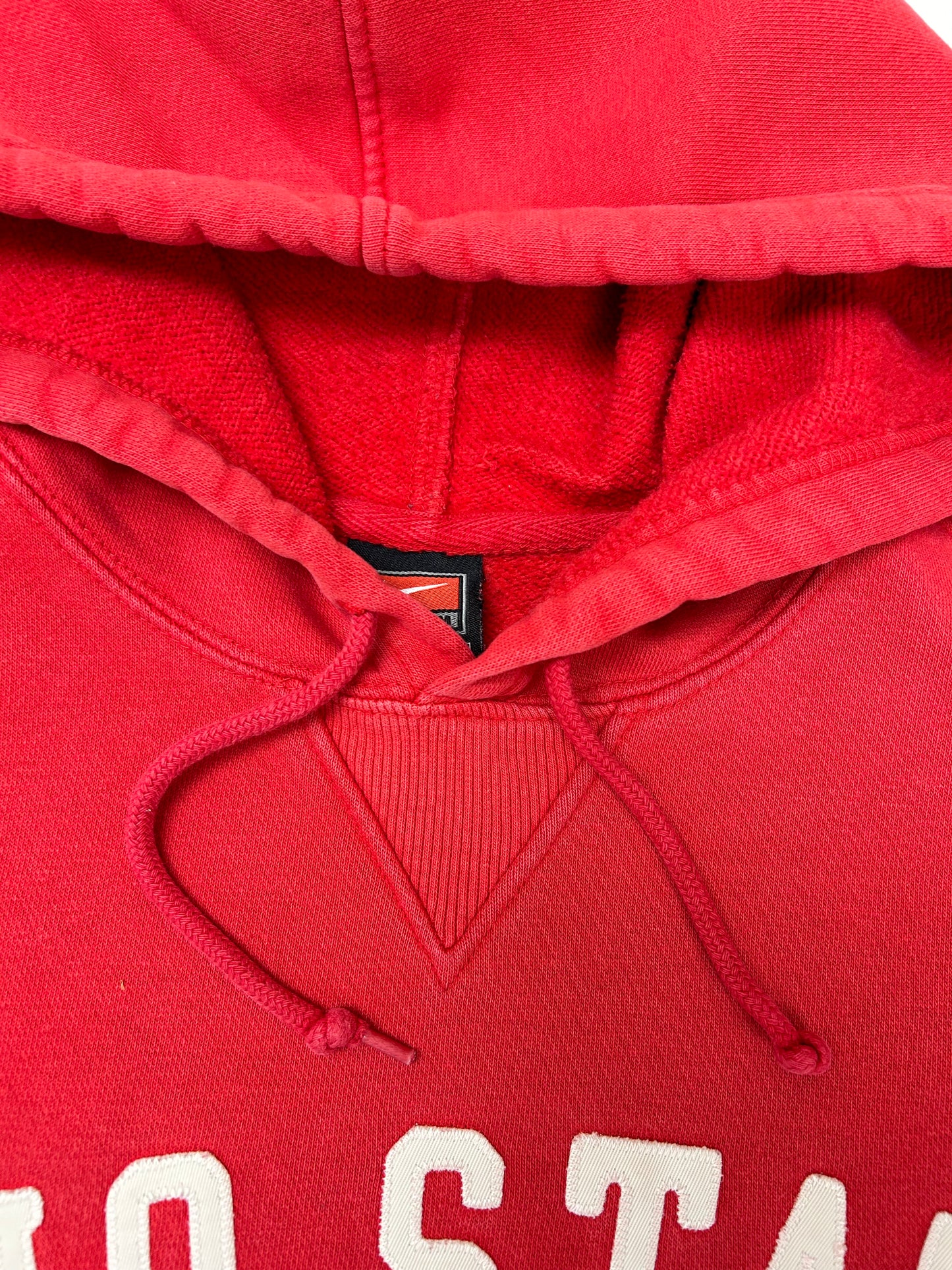 Vintage 00s Nike Team Ohio State Buckeyes College Hooded Sweatshirt Large As Is Red