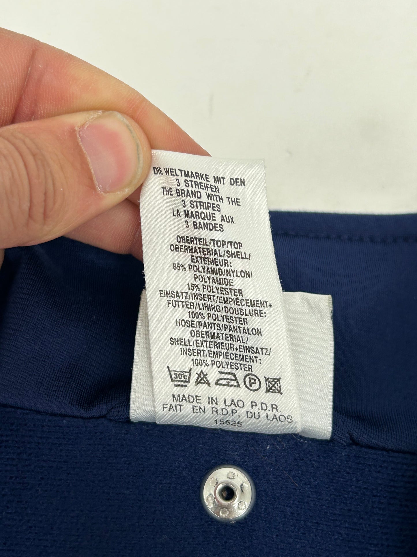 Vintage Adidas Track Jacket Zip Off Sleeves Medium 25x27.75 Inches Three Stripes