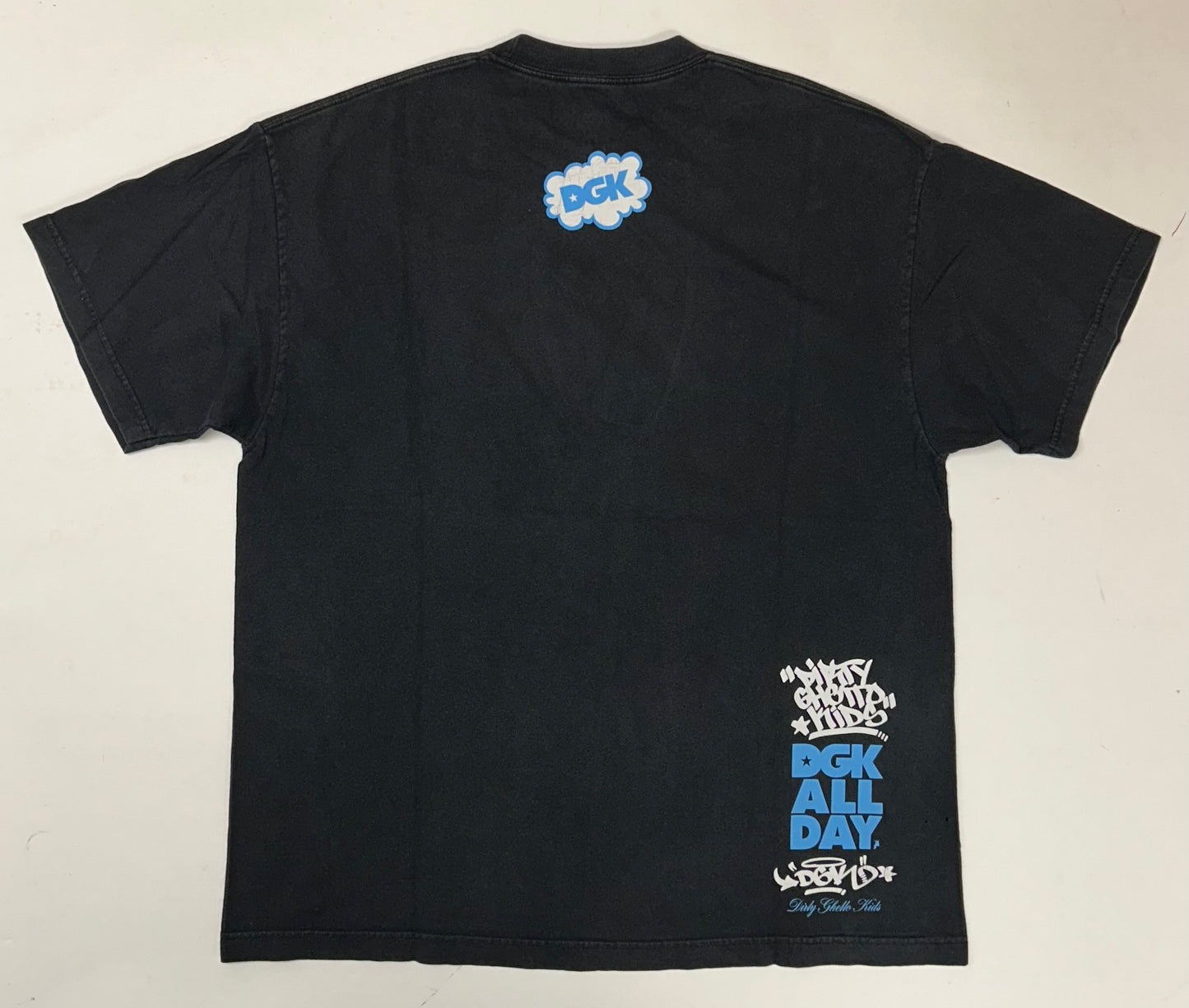 Vintage 2000s DGK Dirty Ghetto Kids Sky’s Not The Limit Skate Tee Skateboarding XL 23.5x30 Inches
