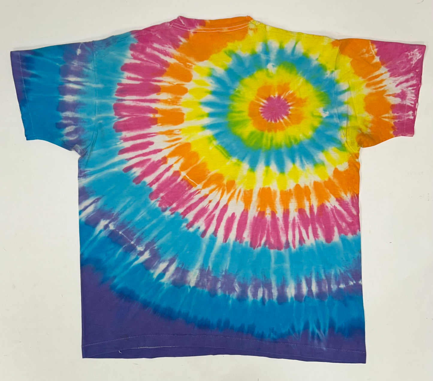 Vintage 90s Ben and Jerrys Wavy Gravy Ice Cream Tie Dye Tee Stained As Is XL 24.5s29.5 Inches