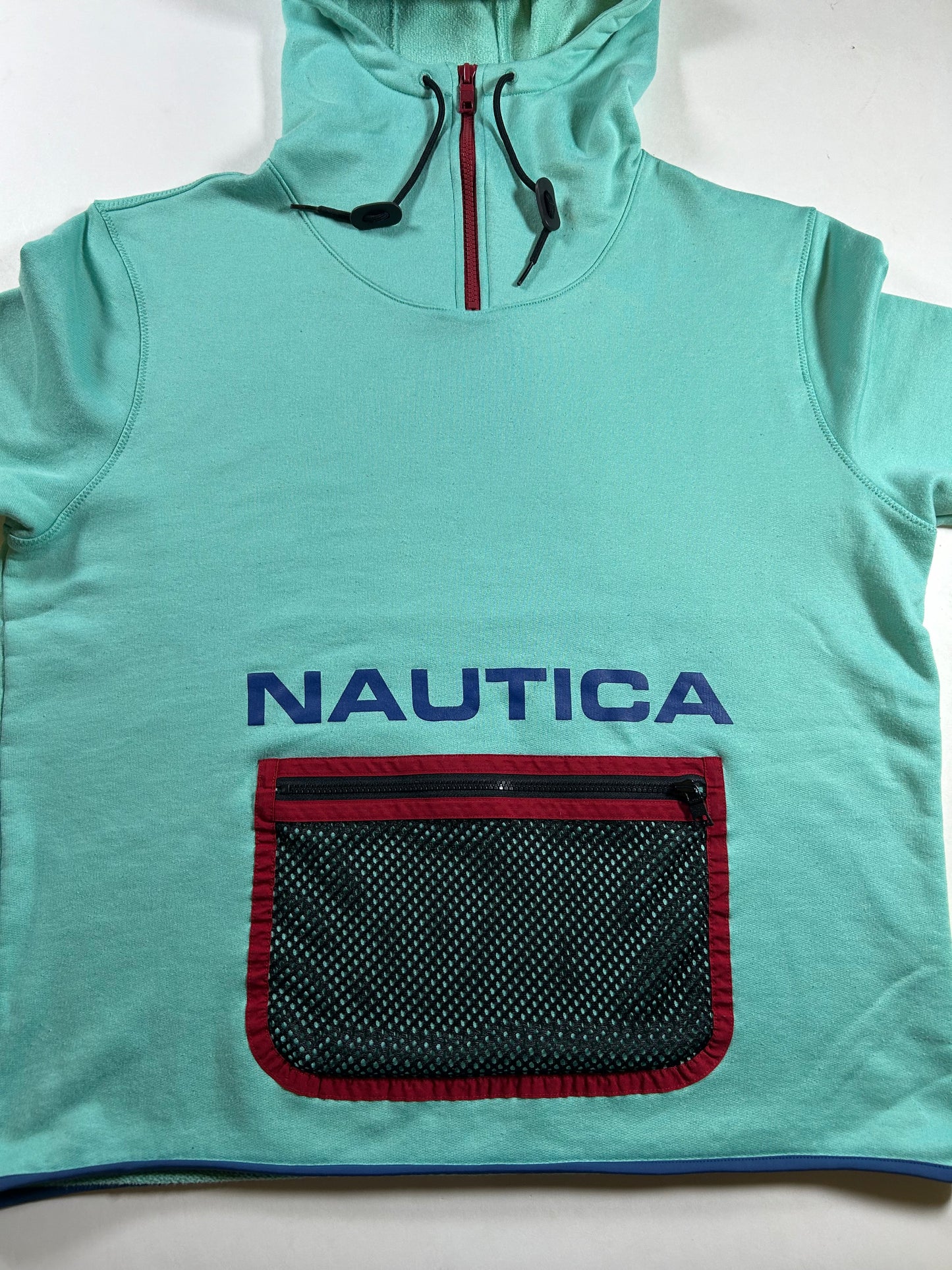 Nautica Vintage Collection 1/4 Zip Mesh Pocket Sweatshirt Lil Yachty XL/L Fit