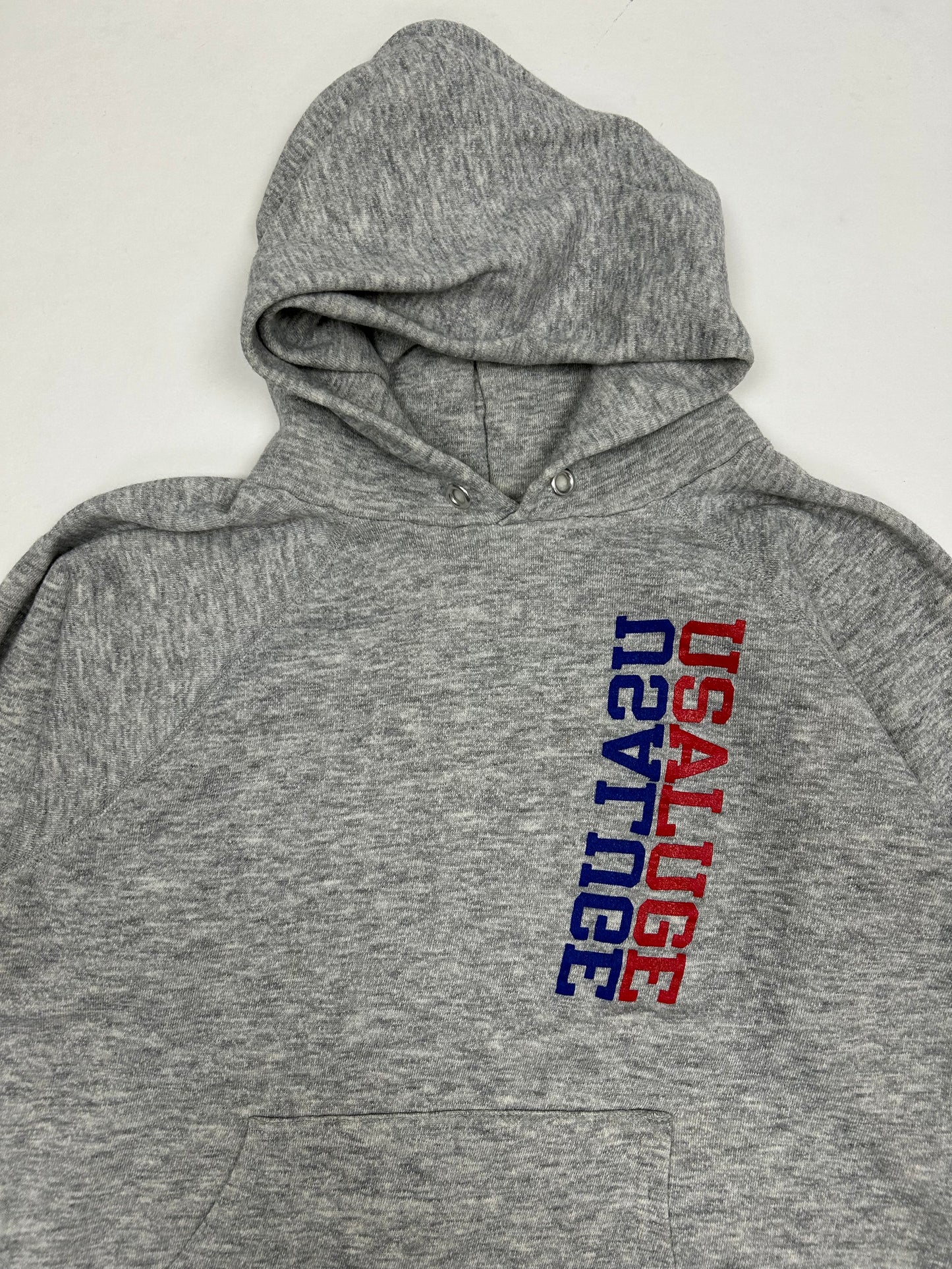 Vintage 80s Champion Hooded Sweatshirt USA LUGE Made In USA Small 20.5x23.5 Inches