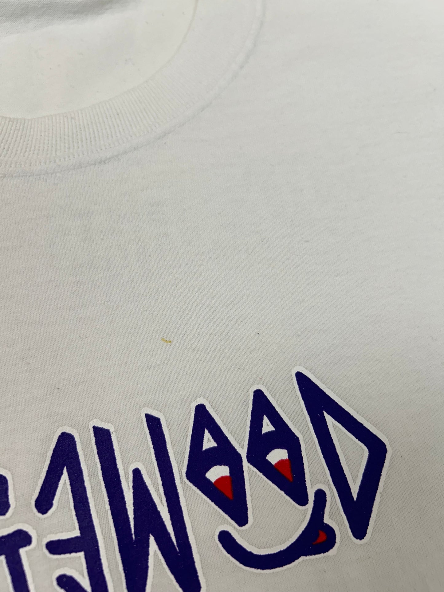 Edgewood NJ first edition “Deeper Than The Roots.” Tee 00s Hanes Heavyweight 50/50 Blend Haiti White