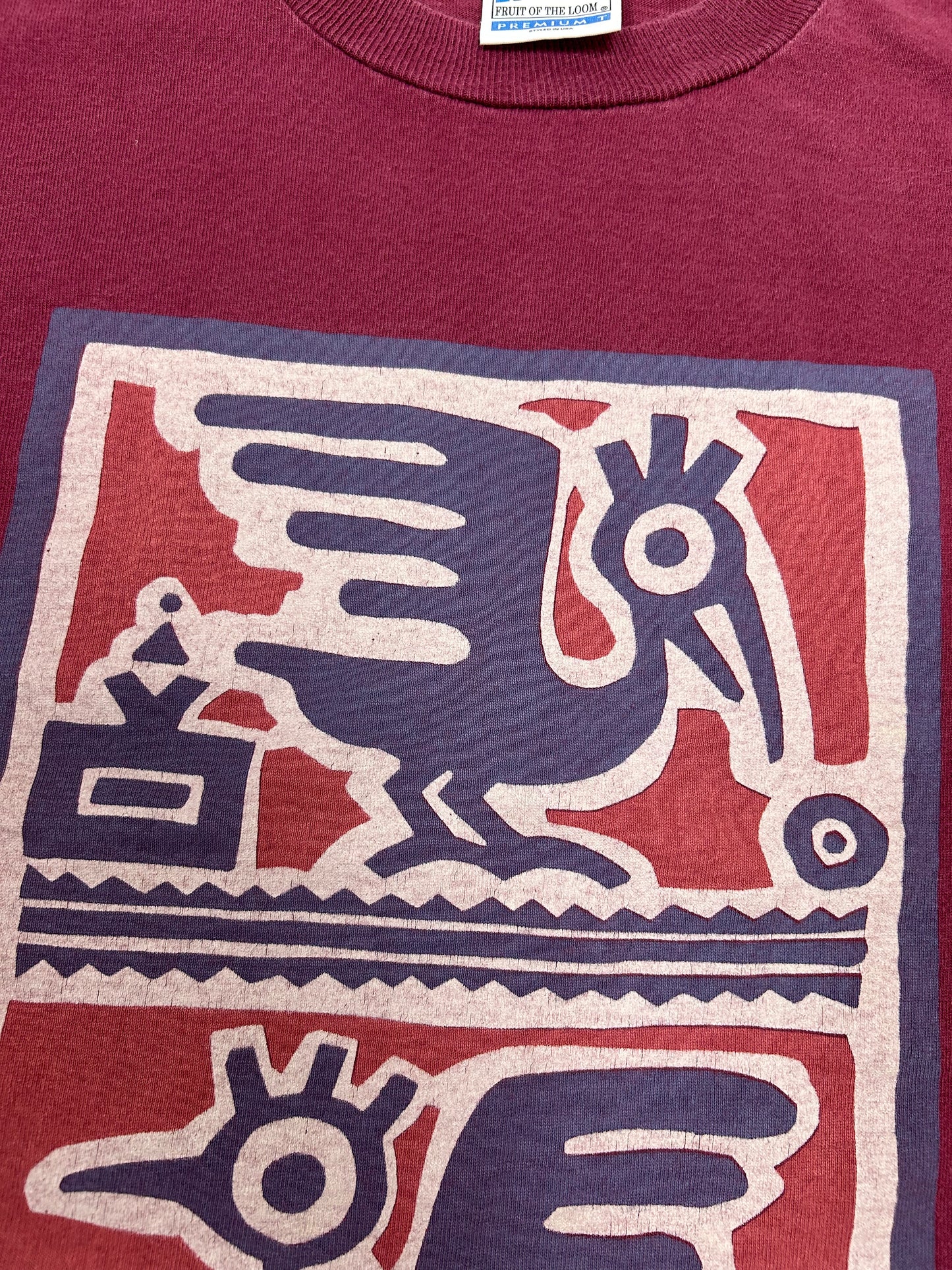 Vintage Screen Stars T-Shirt Single Stitch PremiumT Flamenco Design Tee XL 24x28.75 Inches