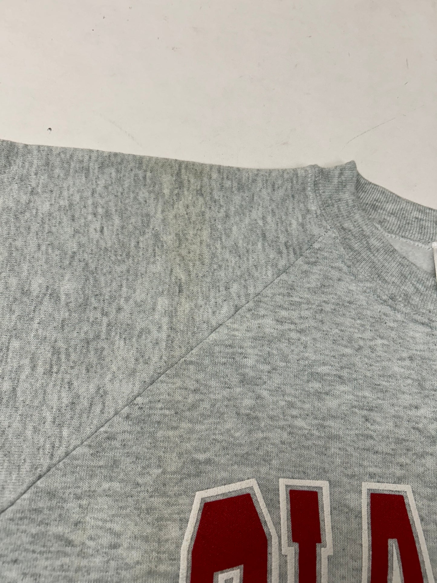 Vintage 90s New York Giants NFL Crewneck Sweatshirt Raglan L/XL Fit 24.25x29.5 Inches