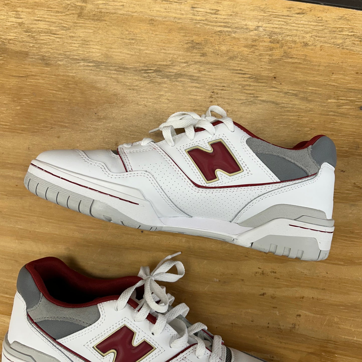 New Balance 550 Boston College Eagles White Red Shoes US Men’s 10.5 Women’s 12