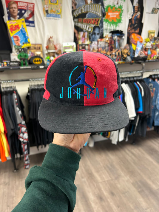 Vintage Nike Air Jordan 8 VIII Aqua SnapBack Hat Jump Man Michael Jordan 1993 OG