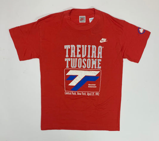 Vintage 1992 Nike Trevira Twosome Central Park NYC Running Tee