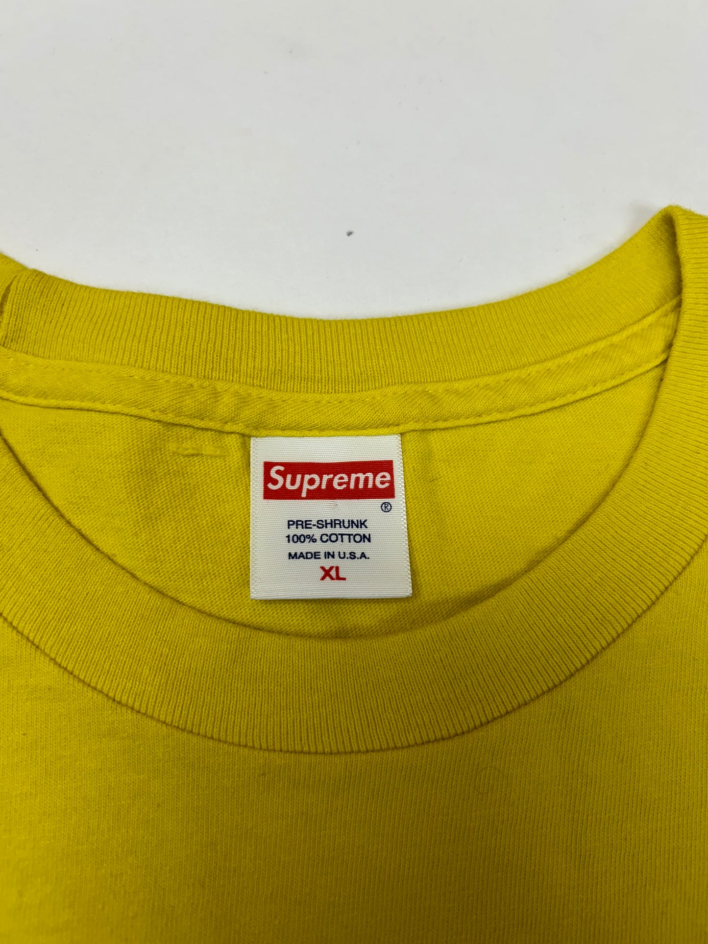 Supreme Blank Tee K-Mart Mix Up Blank Yellow XL 23.75x29.25 Inches