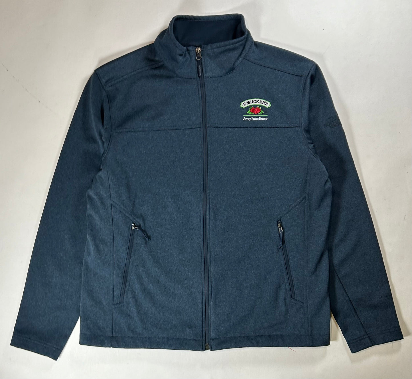 Smucker’s Away From Home The North Face Zip Jacket Large/Medium Fit 23.5x28 Inches