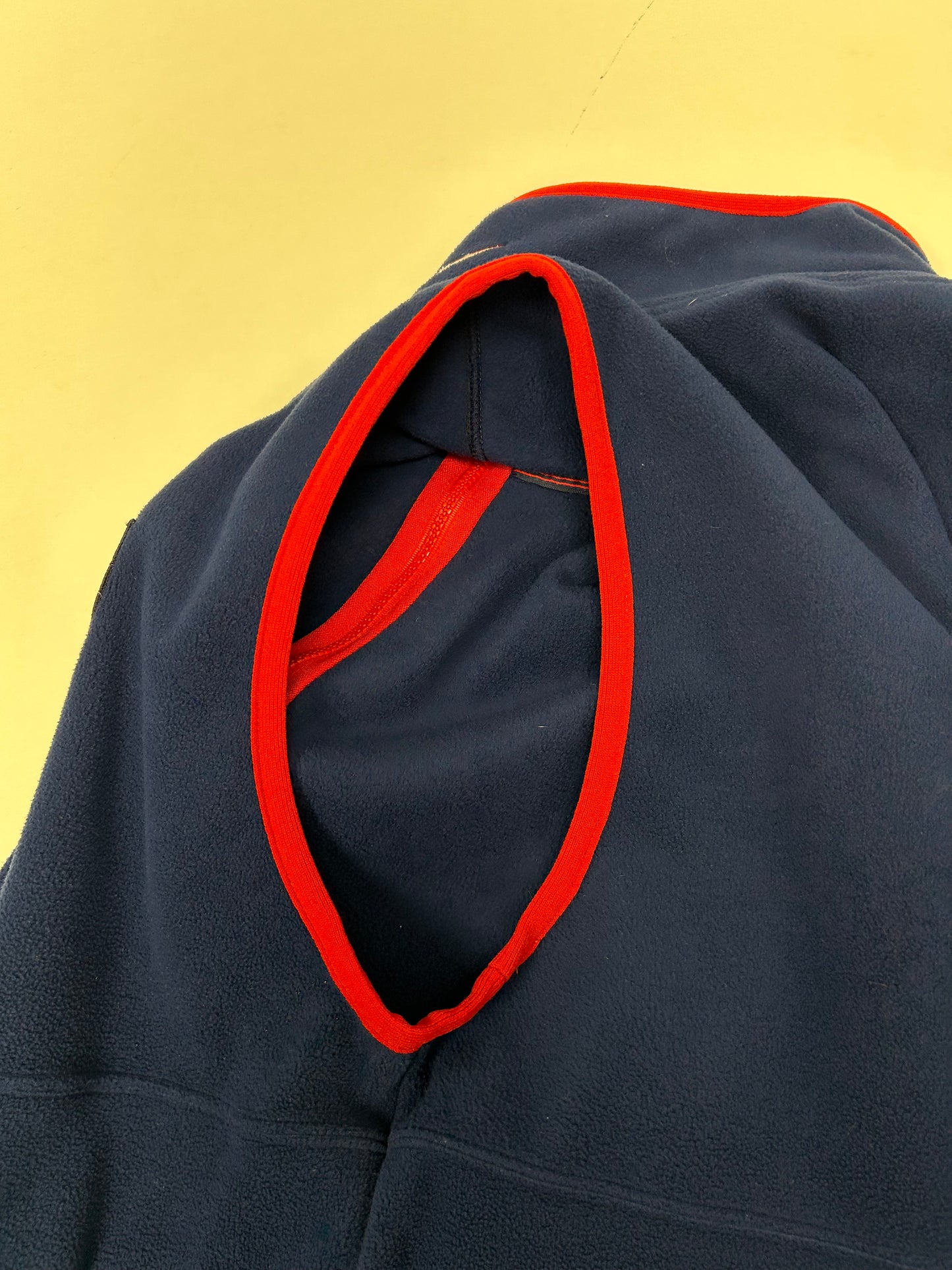 Vintage Nike USA Soccer Team Vest XL Blue Red Fleece Swoosh With USA Sticker