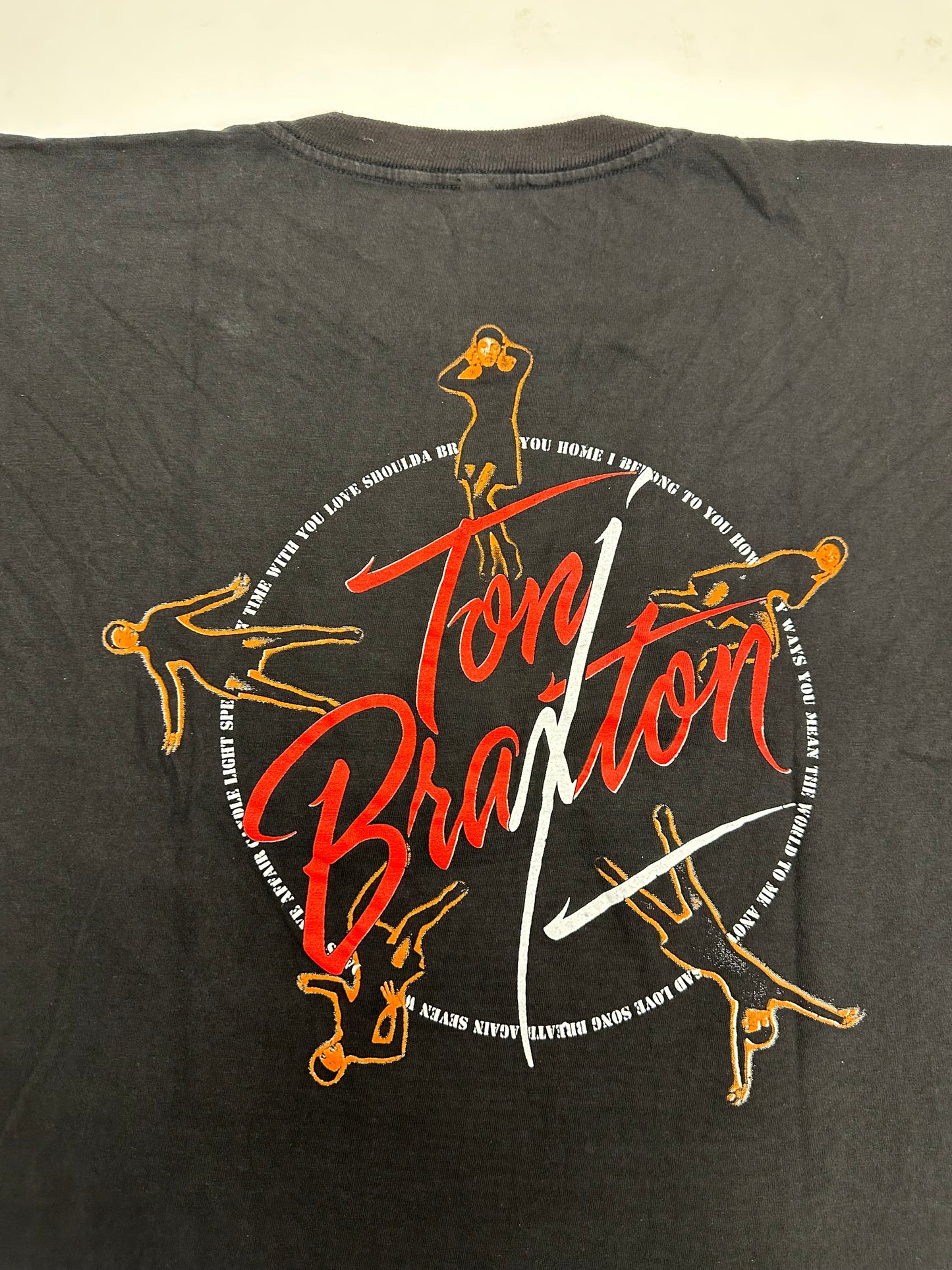 Vintage 90s Toni Braxton I Belong To You Bootleg Rap Tee Music Shirt 22x25.5 L/M Fit