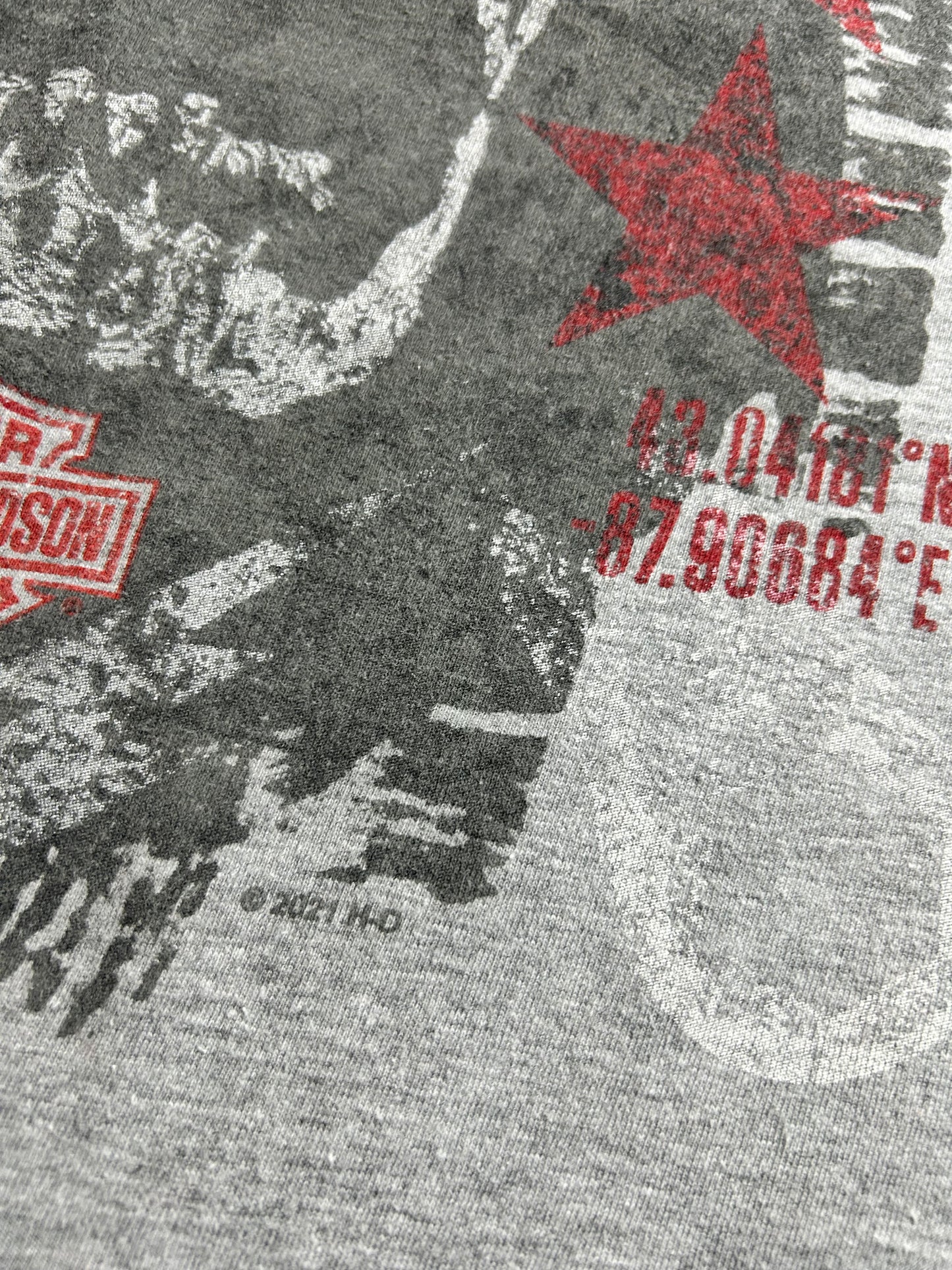 2021 Harley Davidson Motorcycles Of Bergen County Rochelle Park, NJ Skull Graphic Tee 23.5x30 Inches