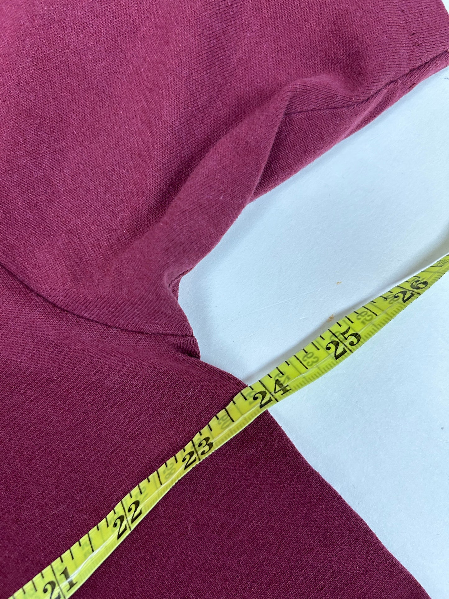 Vintage Nabisco Factory Fair Lawn New Jersey Tee XL 23.75x30 Inches Maroon