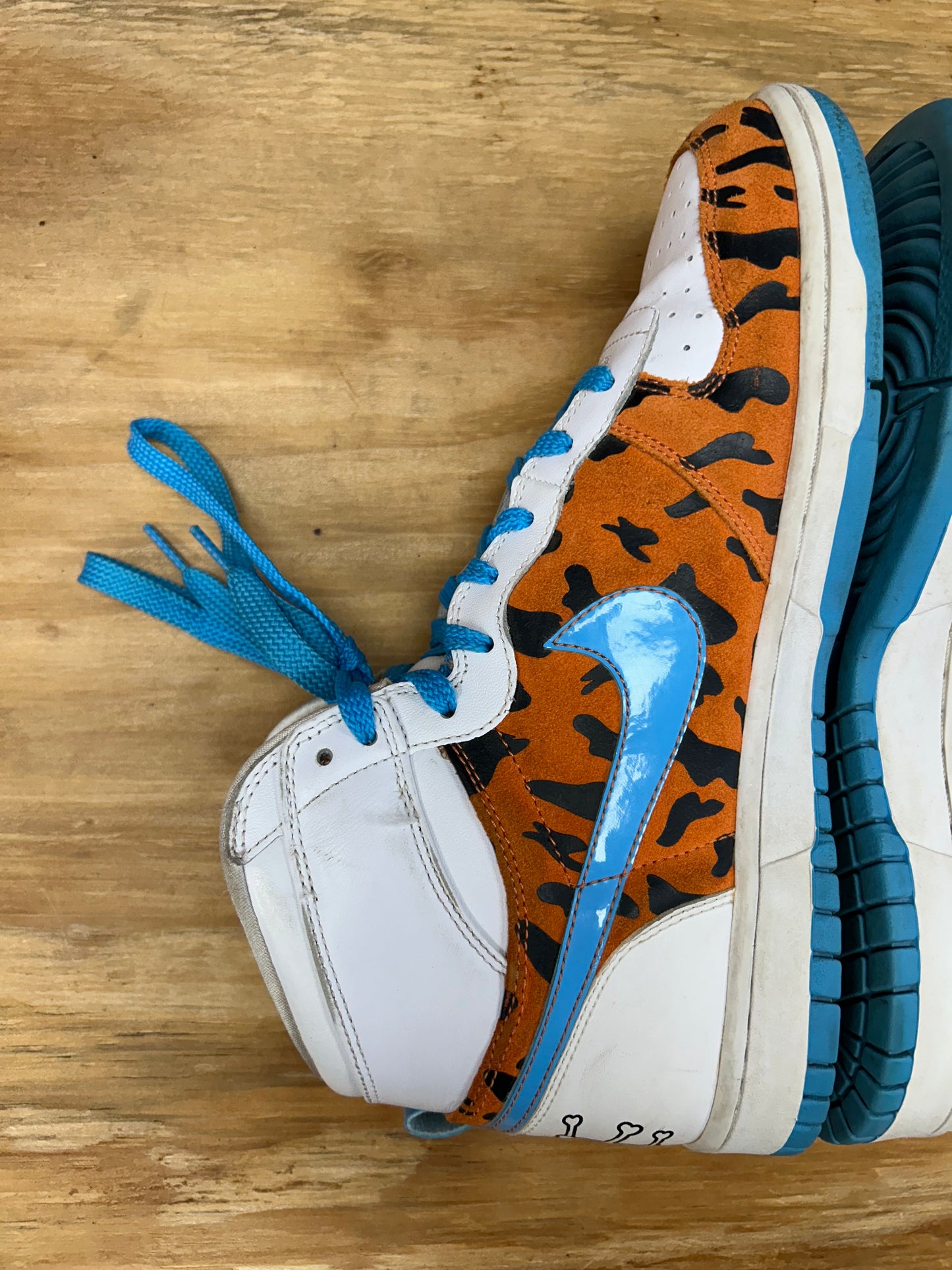 2009 Nike Fred Flintstone Big High QK Sneakers 9.5 370428841 Great Condition No Box As Is