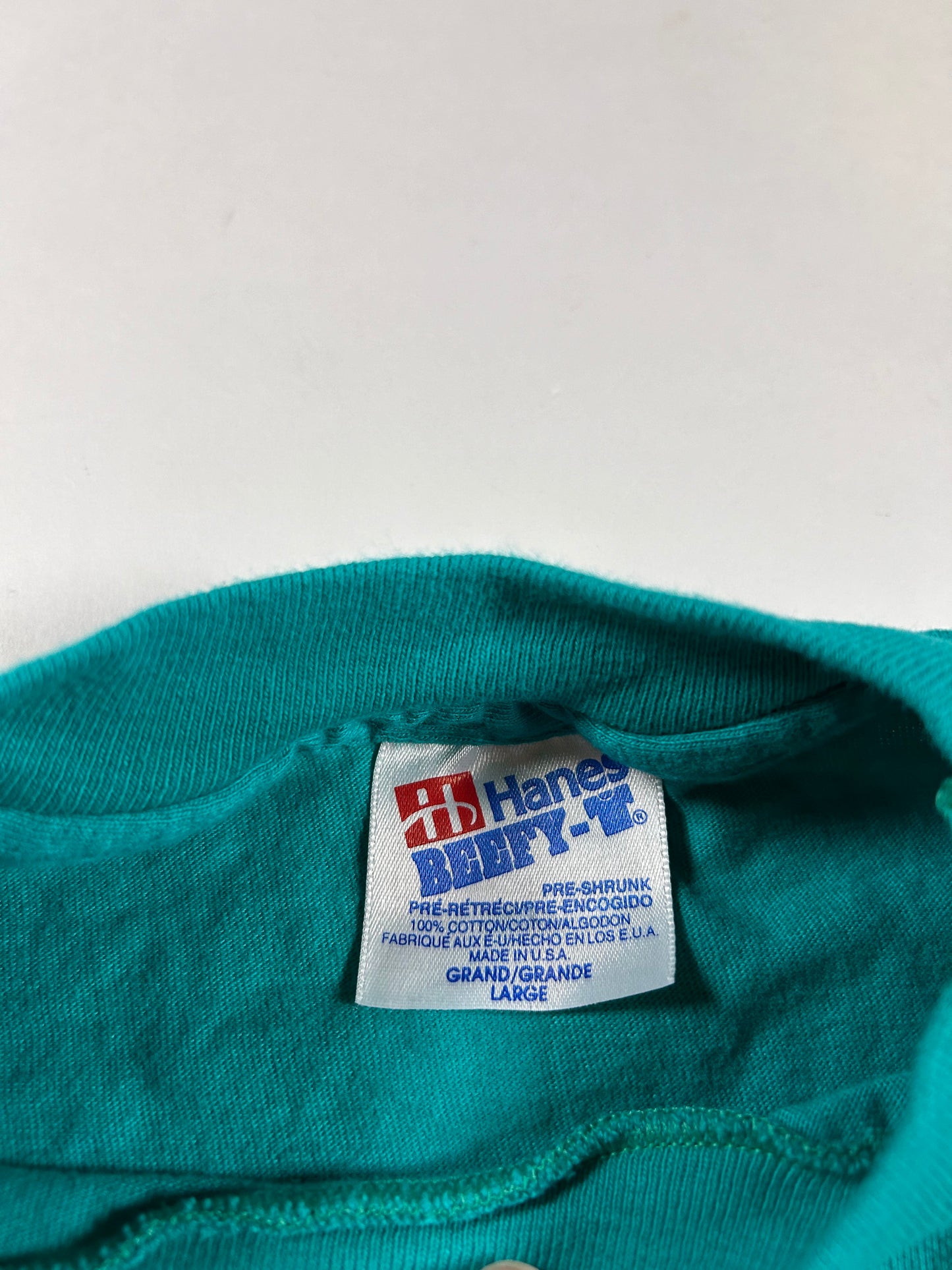 Vintage 1993 Oregon Road Runners Club Trail’s End 23rd Marathon Finisher Long Sleeve Tee Large 21.25x27.75 Inches