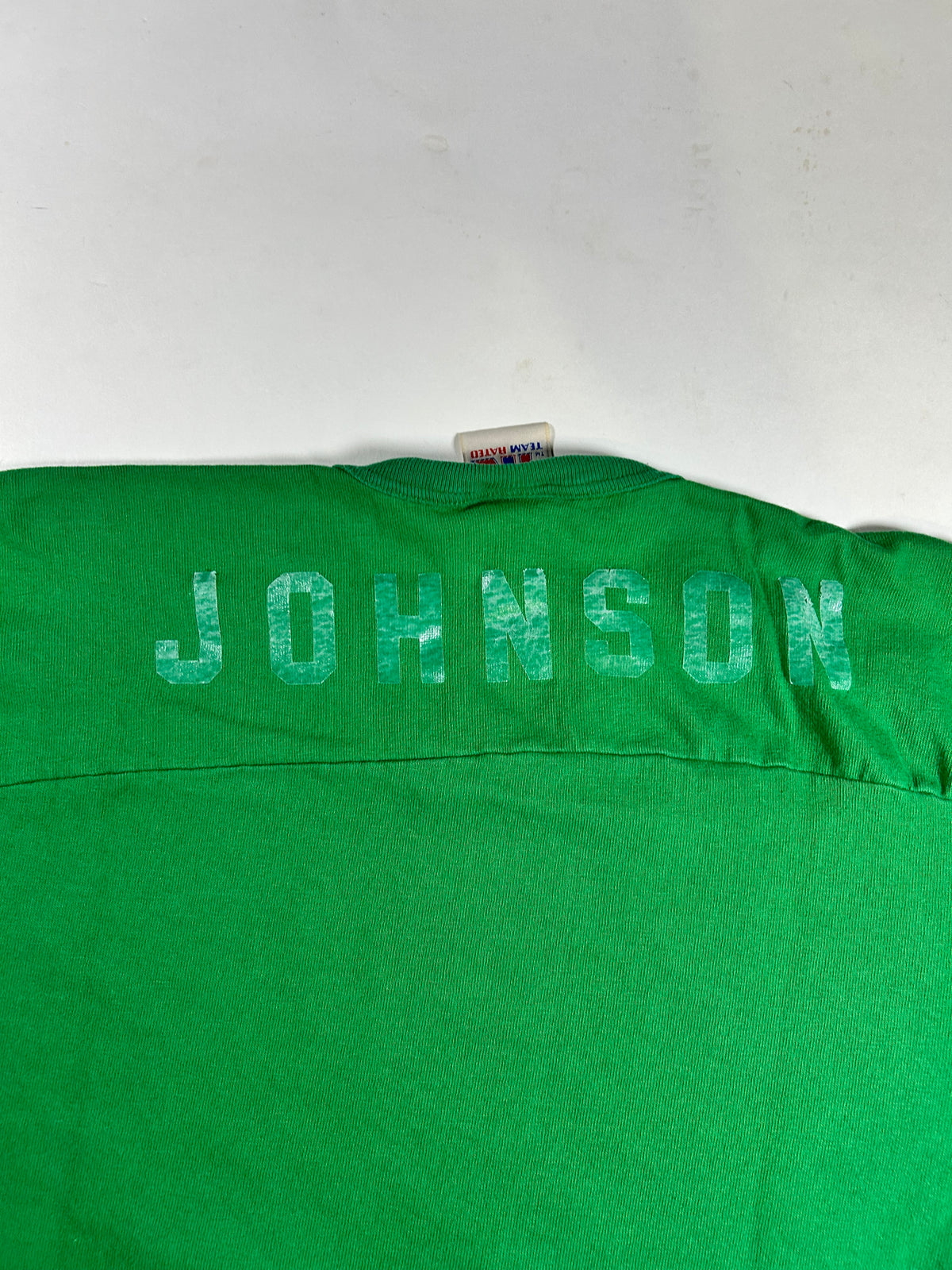 Vintage Team Rated New York Jets NFL 3/4 Sleeve Tee 1996 Medium 21x26 Inches As Is