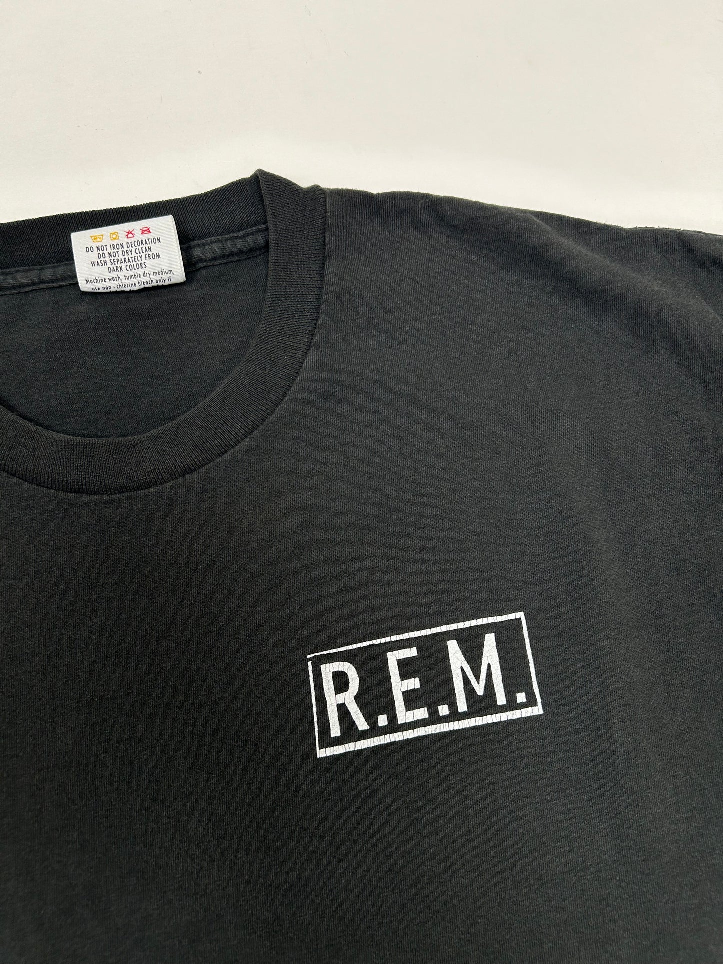 Vintage 1993 R.E.M. Easy Rest Diner Music Band Tee Nice Man Tag XL 23.25x29 Inches Faded REM