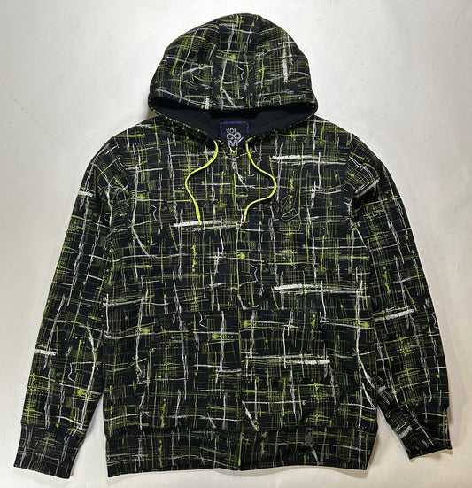 Vintage 00s Volcom Stone Fleeced Lined Zip Up Hooded Sweatshirt Large/Medium Fit 23x29.25 Inches