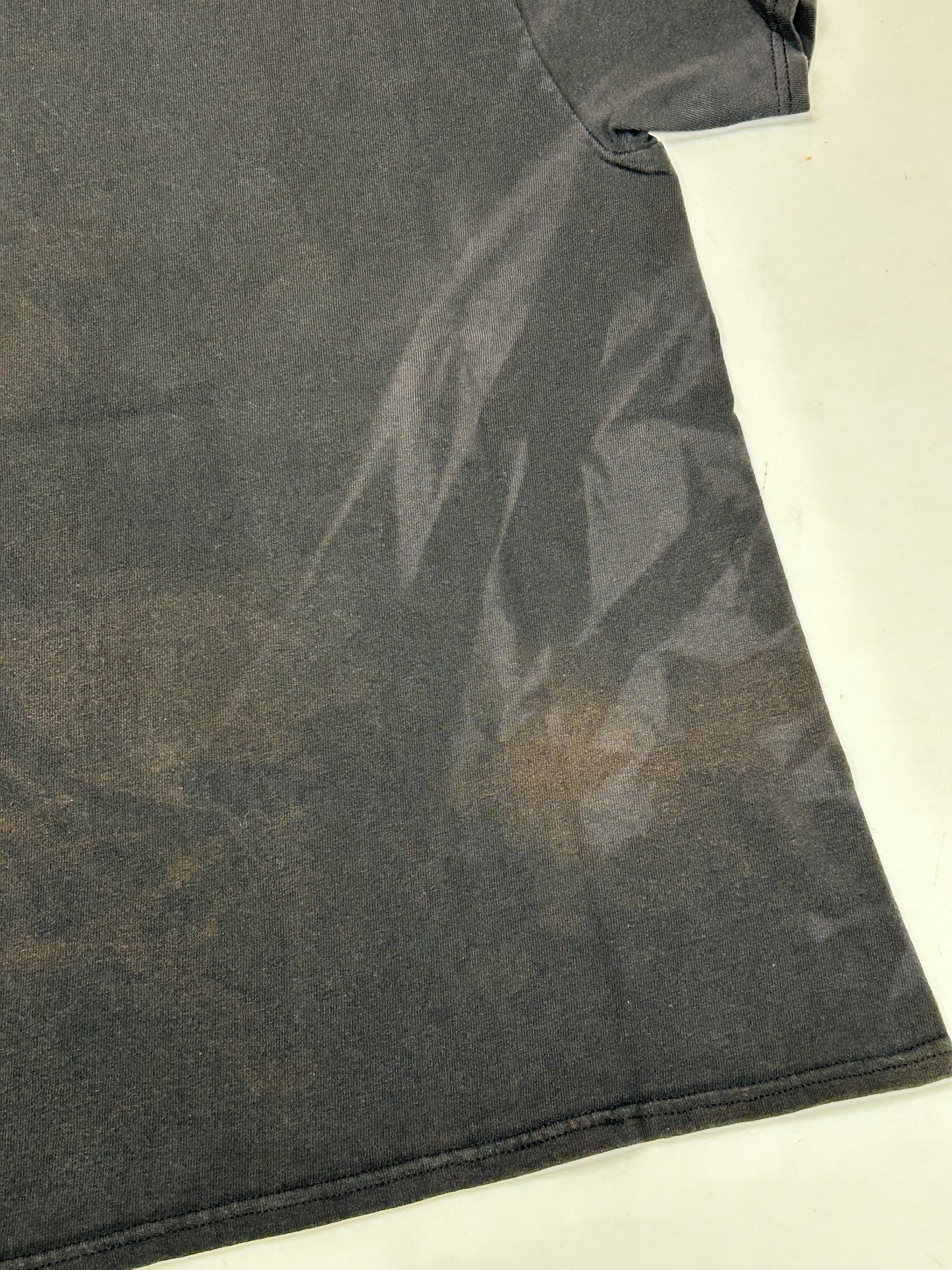 Vintage 00s Metal Mulisha Skull Sergeant Motocross Dirt Biking Shirt Meidum 19.5x25.75 Inches Faded Black As Is