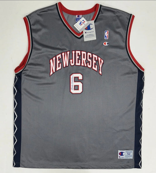 Vintage Champion Kenyon Martin New Jersey Nets NBA Wide Shoulder Jersey Size 52 XXL Brand New