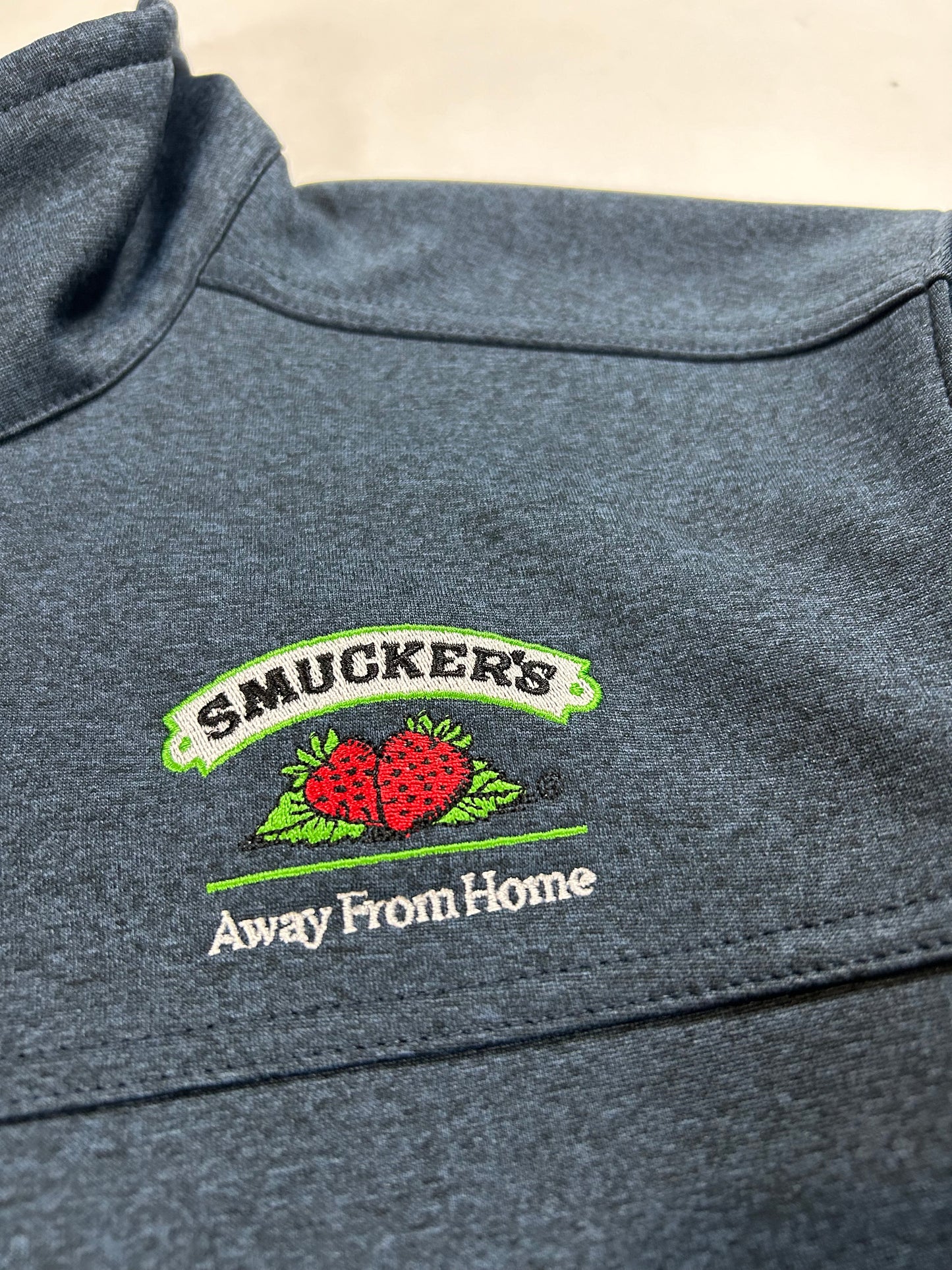 Smucker’s Away From Home The North Face Zip Jacket Large/Medium Fit 23.5x28 Inches