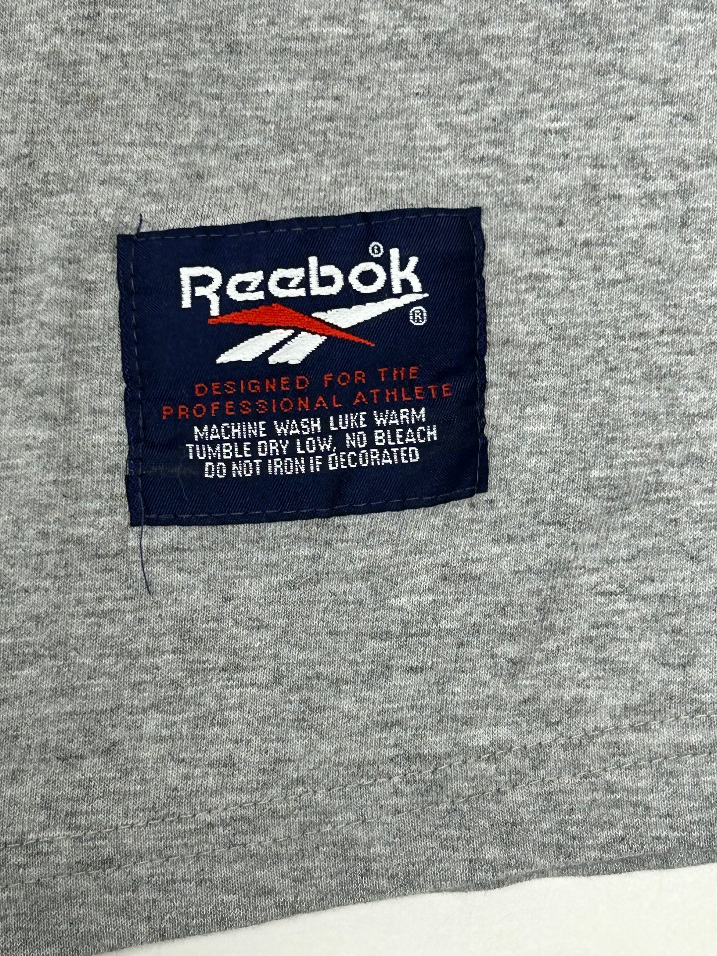 Vintage 1996 Reebok New York Giants NFL Tee XL 23.5x30.5 Inches Gray