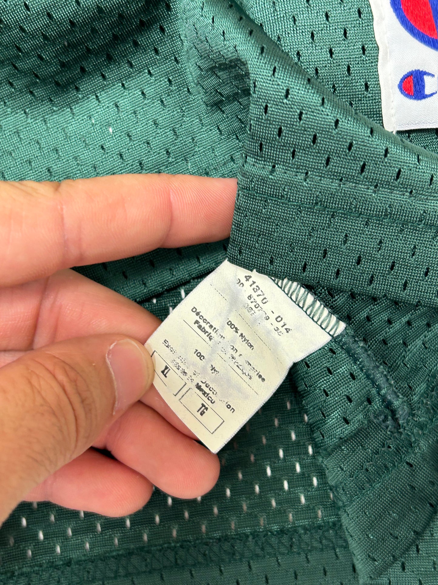 Vintage Champion Brett Favre #4 Green Bay Packers NFL Football Jersey Green 48 XL 27.75x32.5 Inches