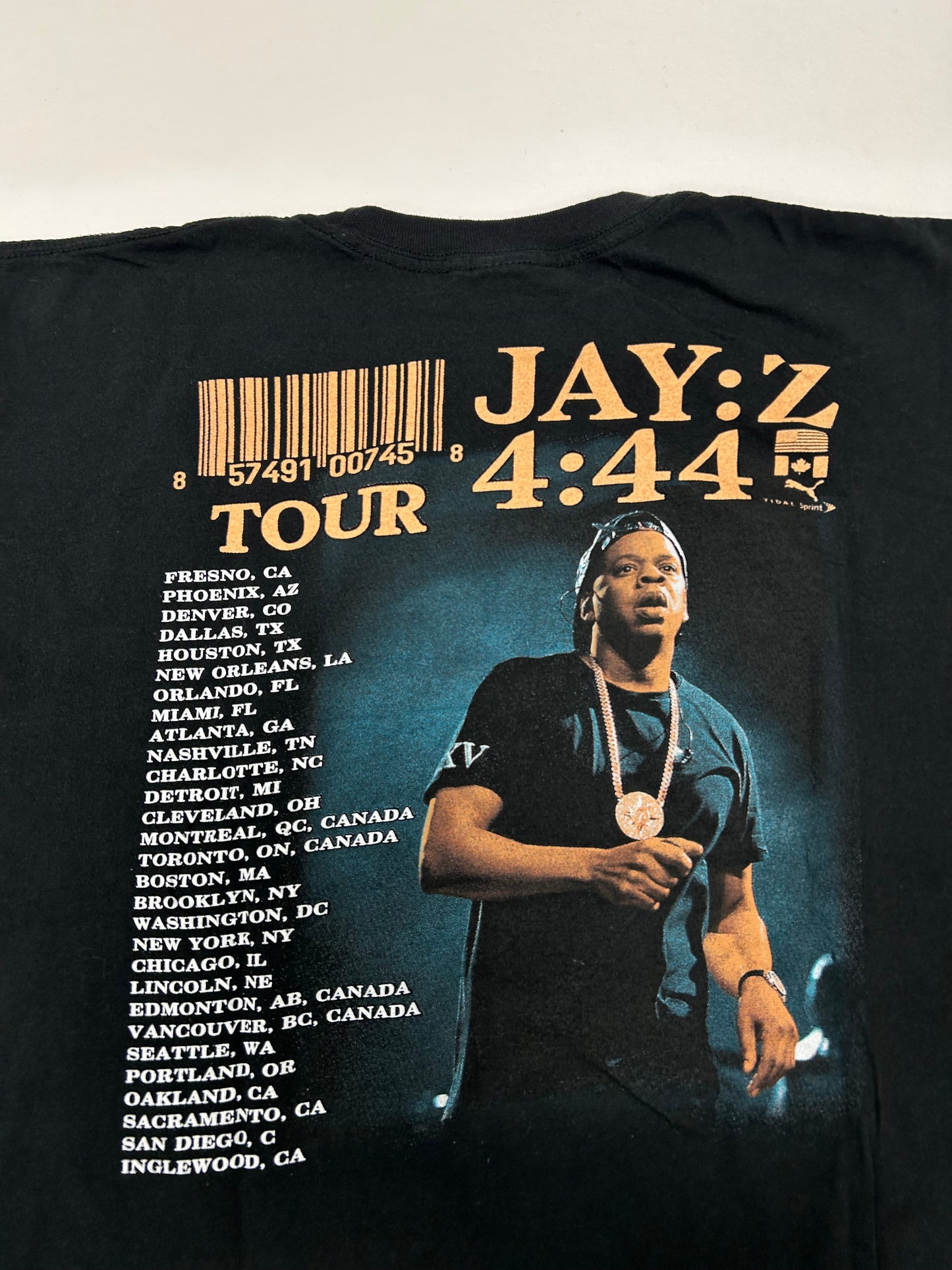 2017 Jay-Z 4:44 Tour Rap Tee Long Sleeve Large 22.75x26.5 Inches Lot Tee