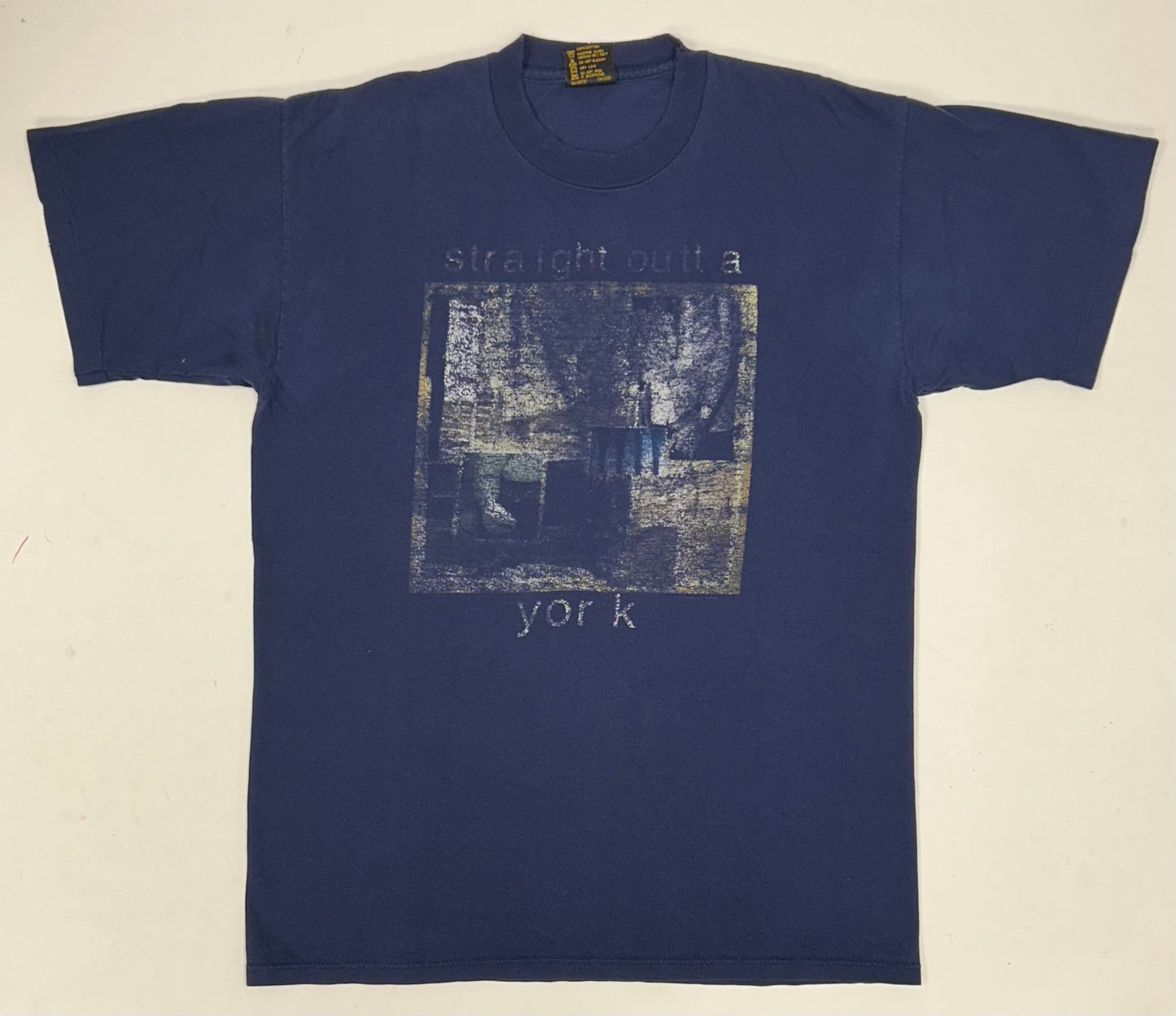 Vintage Live Straight Outta York Tour 1994 Music Shirt Brockum M/L Fit 20.25x27.5 Inches Perfectly Worn In As Is