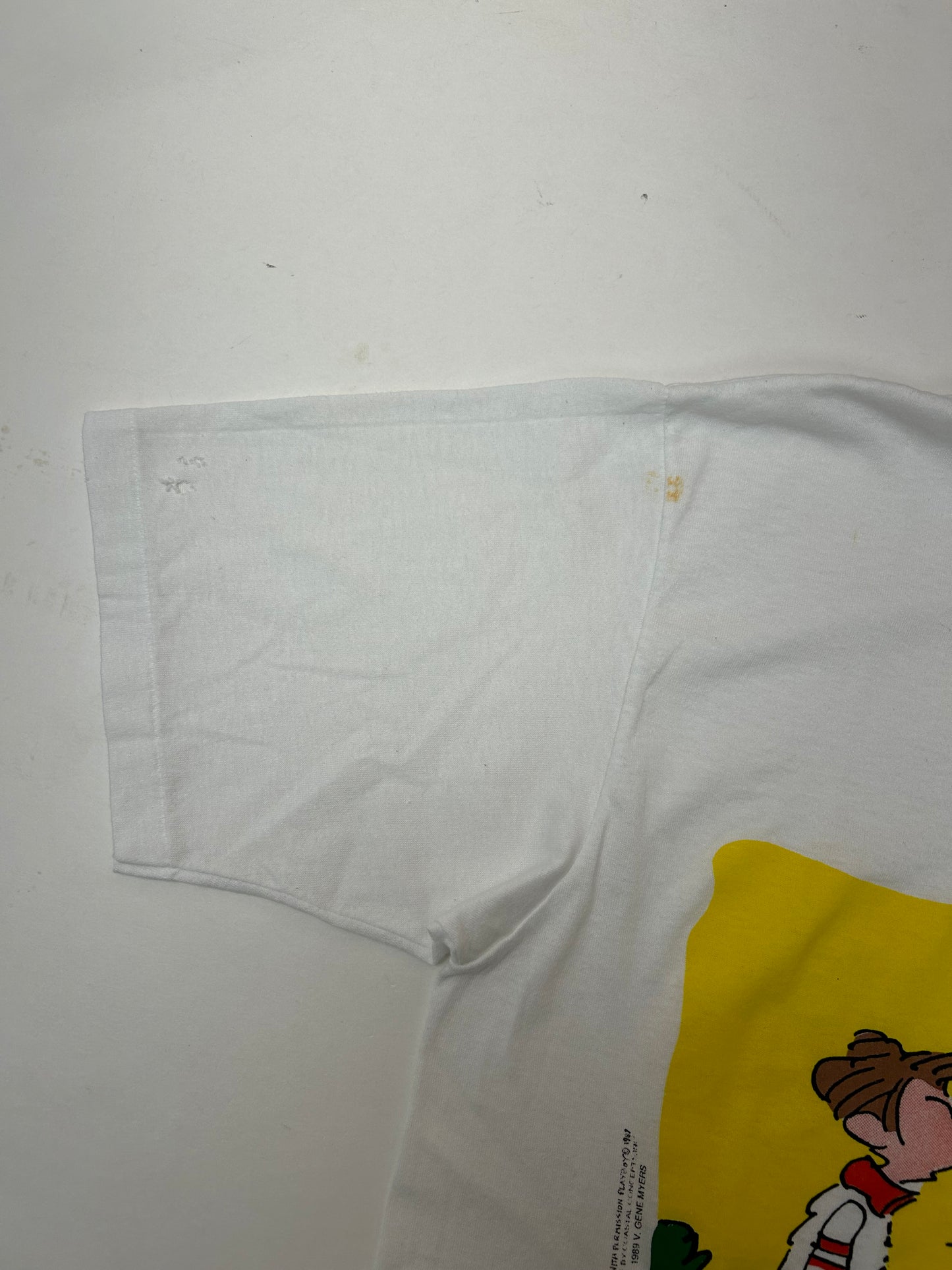 Vintage 1989 You’ve Been Eating My Bubble Gun Again, Haven’t You? Farting Dog Tee M/L 20.5x28 Inches As Is Has Flaws